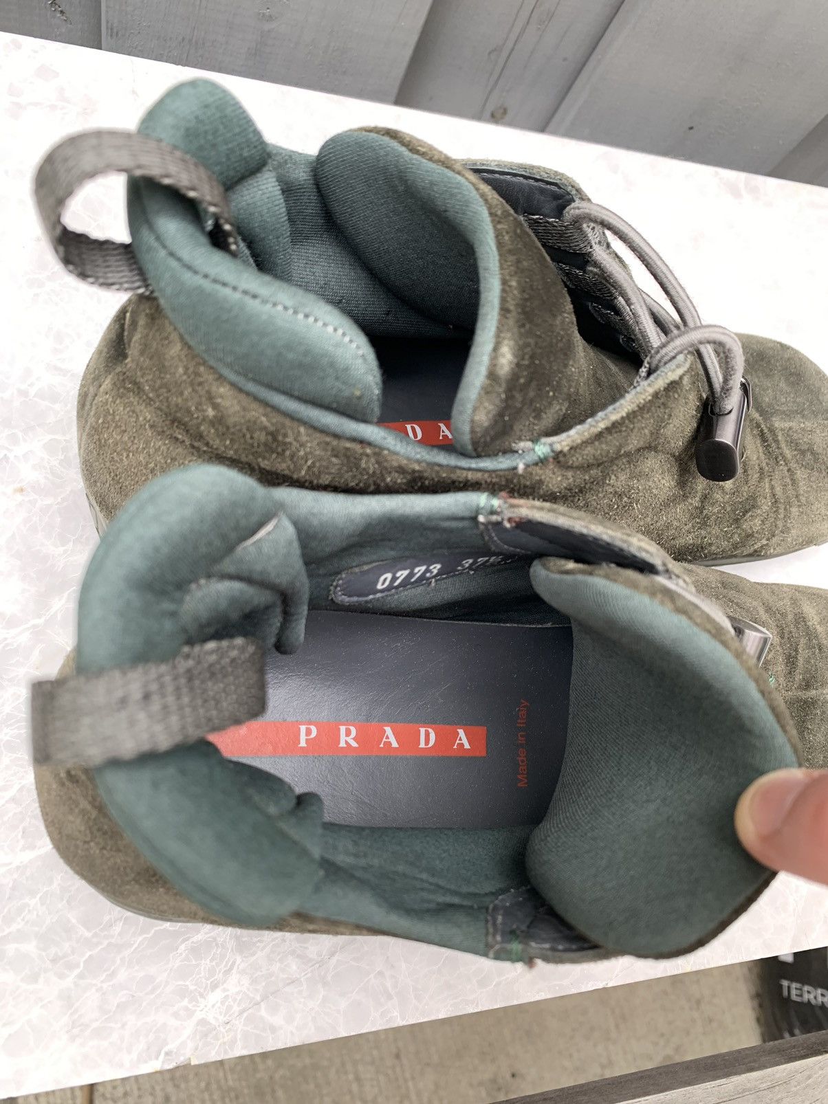 Prada × Vintage Vintage Prada Sport Boots F/W 1999 0773 Suede Hiking 2000s Size US 7.5 / IT 37.5 - 7 Thumbnail
