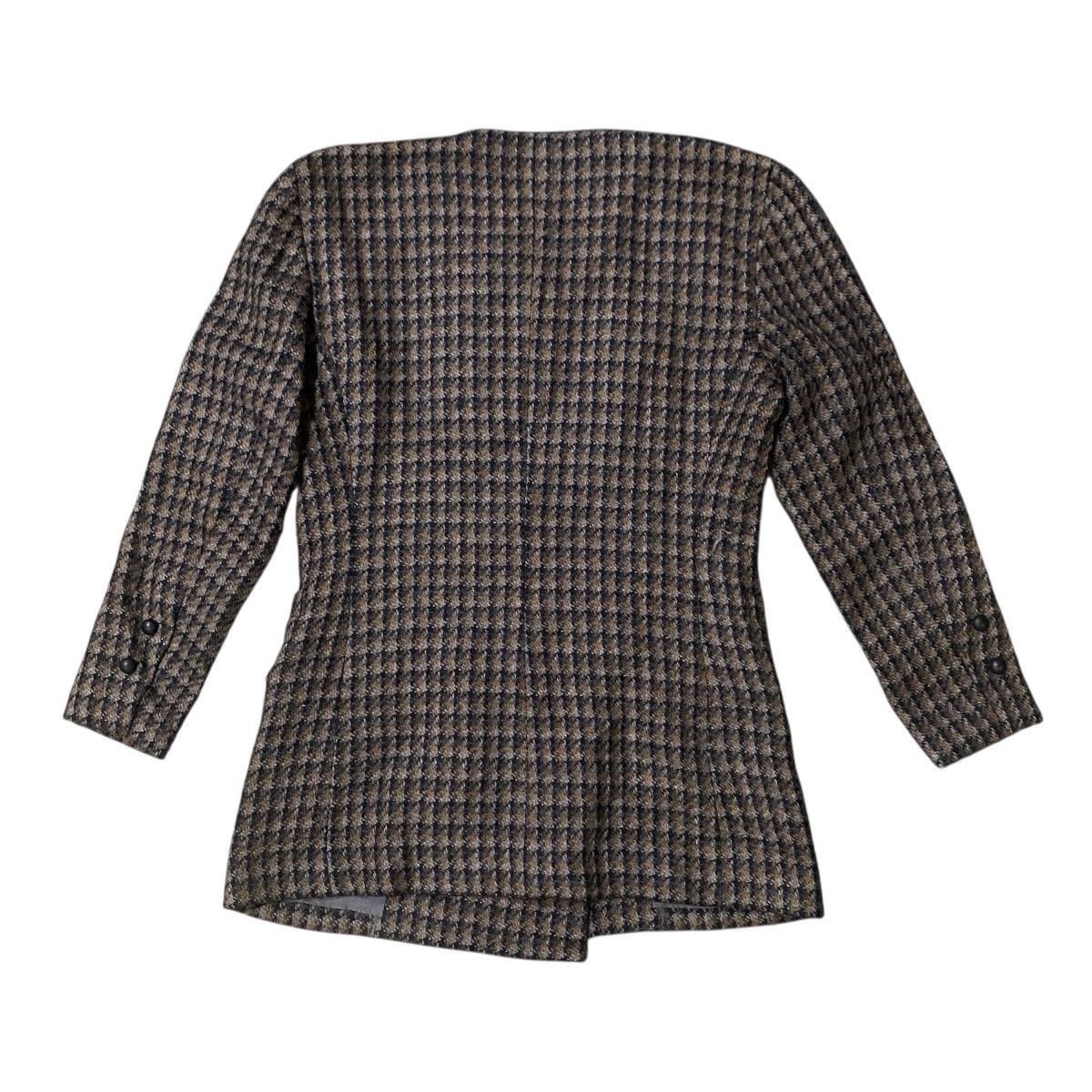 Balenciaga Balenciaga Houndstooth Double Breasted Wool Jacket Size S / US 4 / IT 40 - 3 Thumbnail