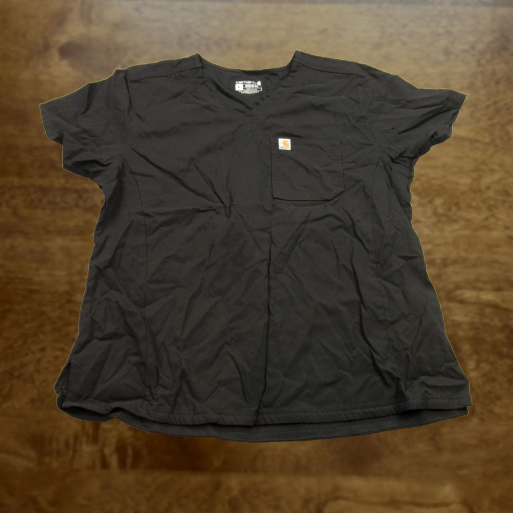 Carhartt Carhartt Womens Scrub Shirt Short Sleeve XL Black Pockets Modern Fit Size XL / US 12-14 / IT 48-50 - 1 Thumbnail