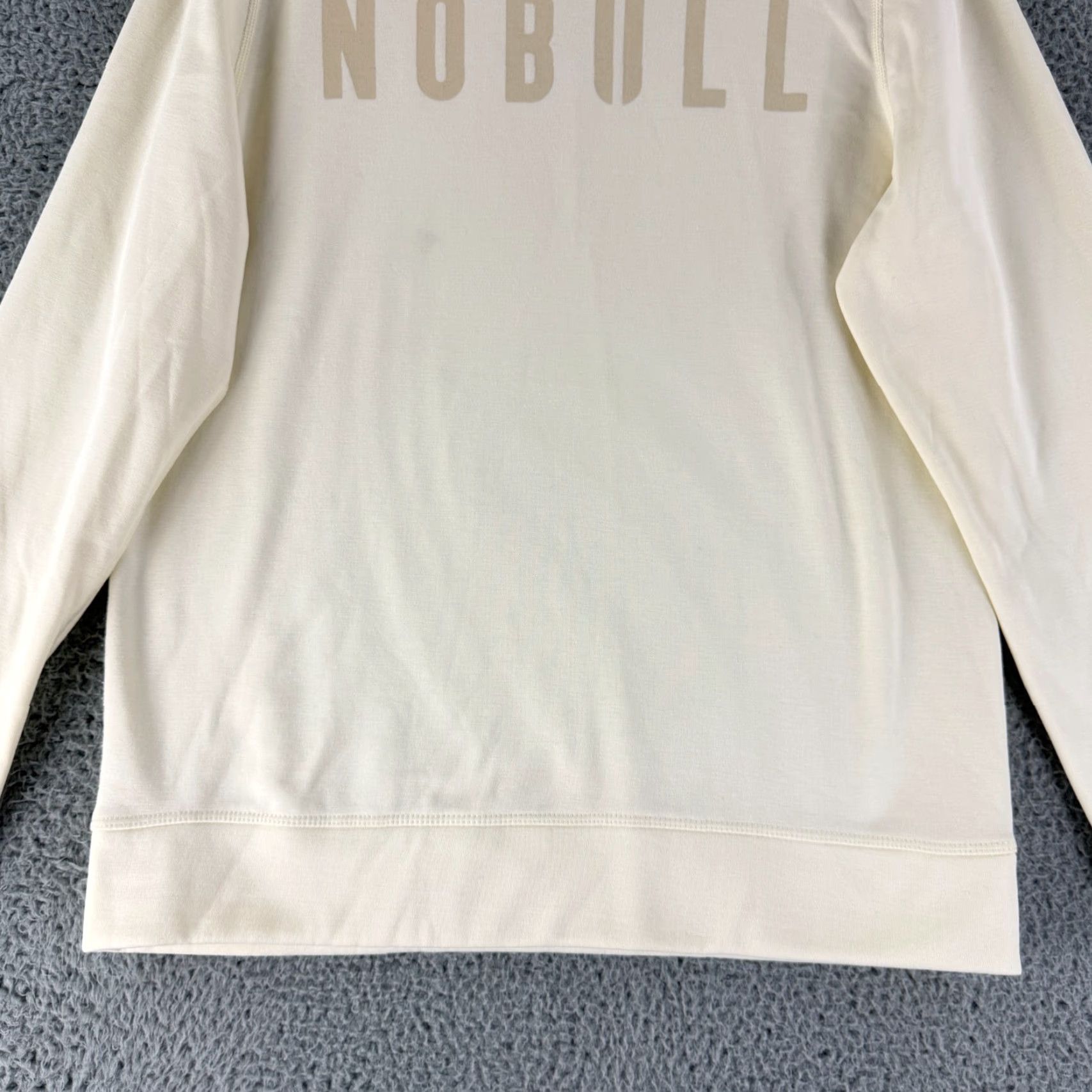 Vintage NoBull Performance Logo Sweater Womens Medium Ivory Crew Neck Pullover LS Size M / US 6-8 / IT 42-44 - 4 Thumbnail