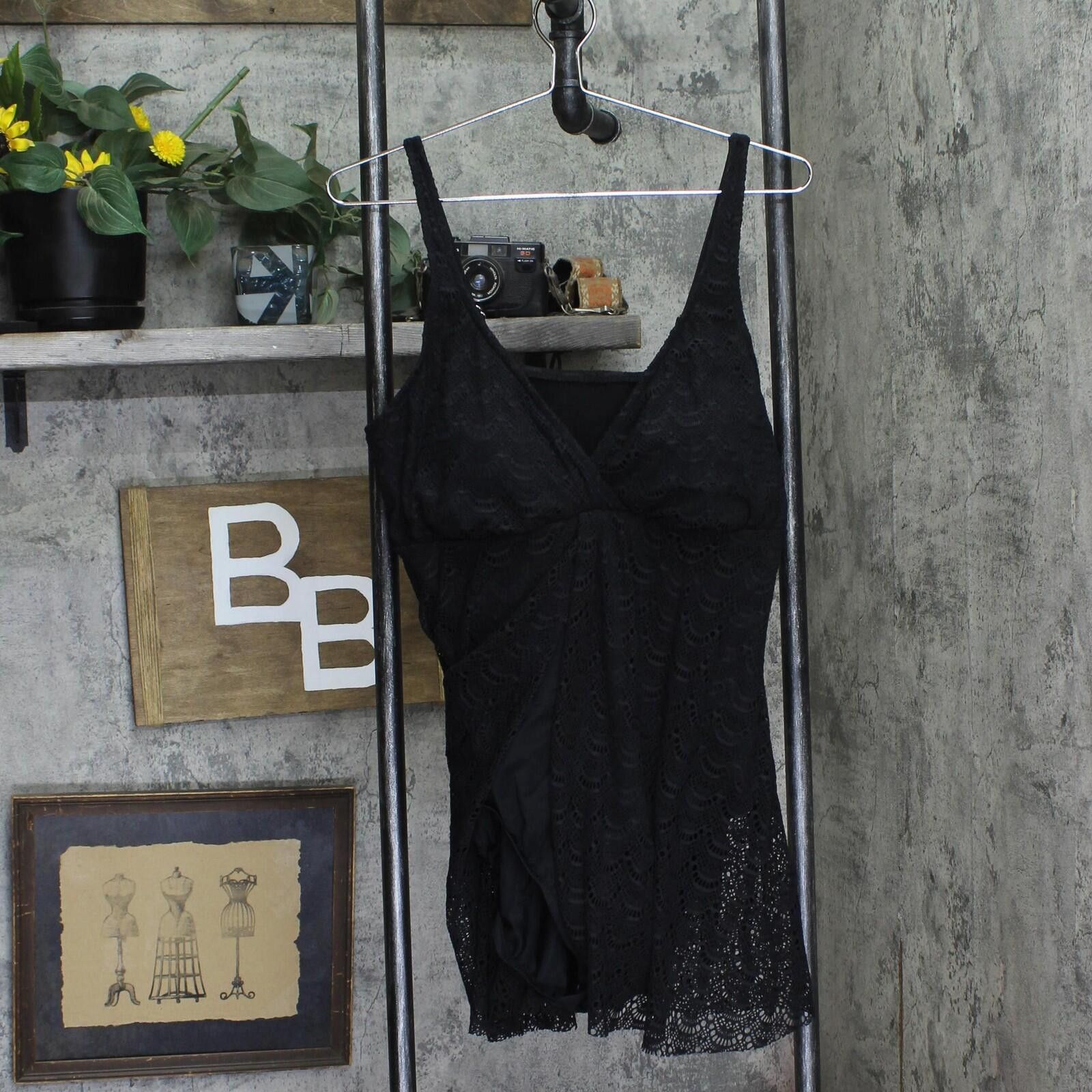 Other Nwt Swim Solutions Plus Flyaway One Piece Swimsuit Black 18w Size ONE SIZE - 1 Thumbnail