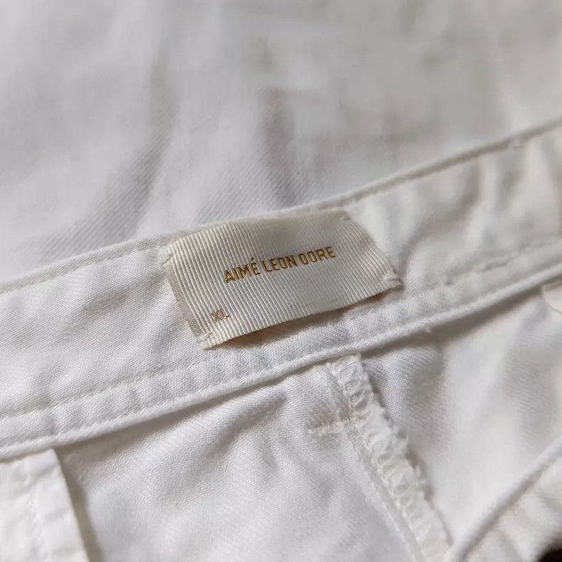 Aime Leon Dore Aime Leon Dore Straight Casual Pants in White Size US 31 - 1 Thumbnail