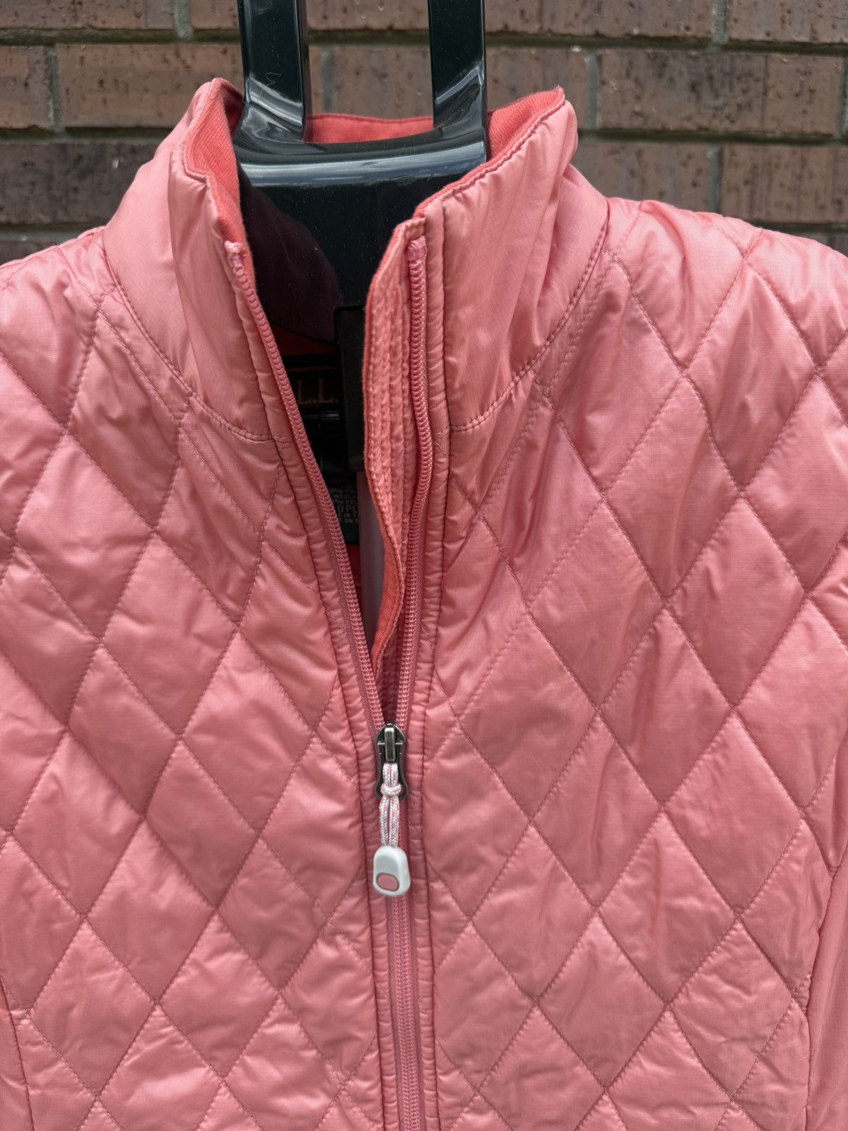 L.L. Bean LL Bean Coral Quilted Zip Vest Side Pocket Fleece Medium Size M / US 6-8 / IT 42-44 - 4 Thumbnail
