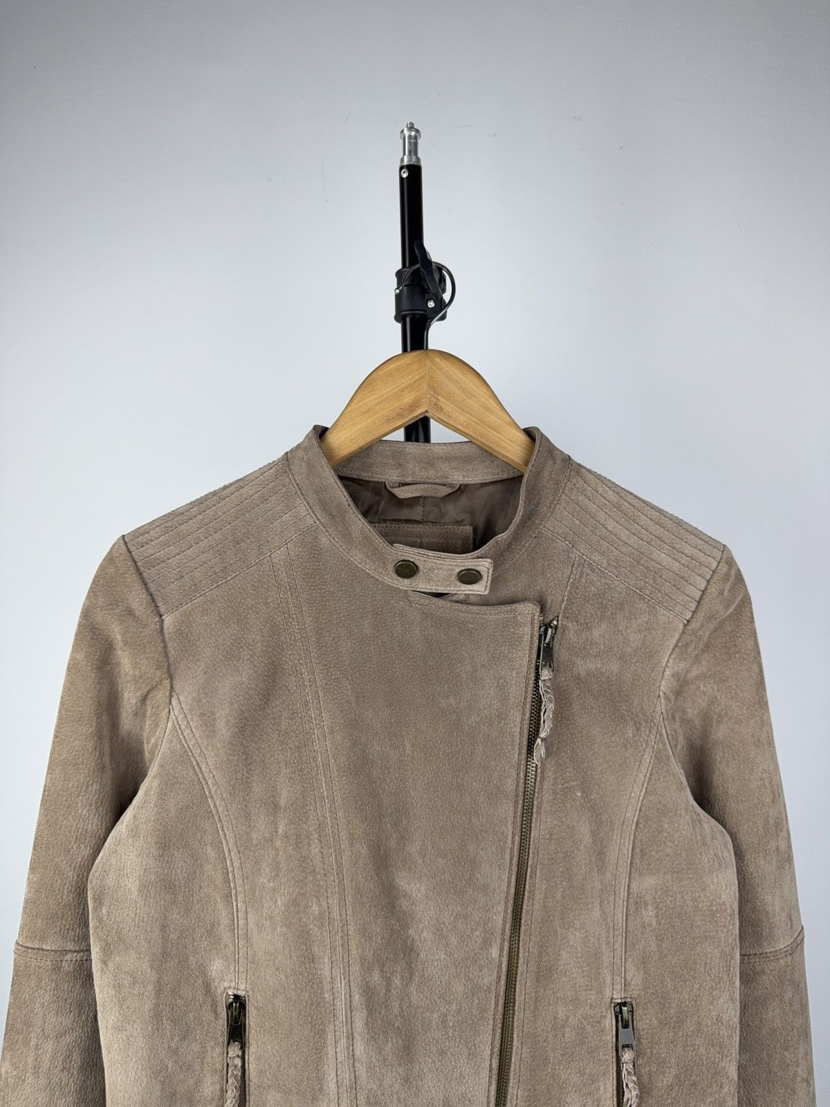 Leather Vintage 90s Moto Punk Leather Jacket Biker Rick Owens Style Size M / US 6-8 / IT 42-44 - 3 Thumbnail