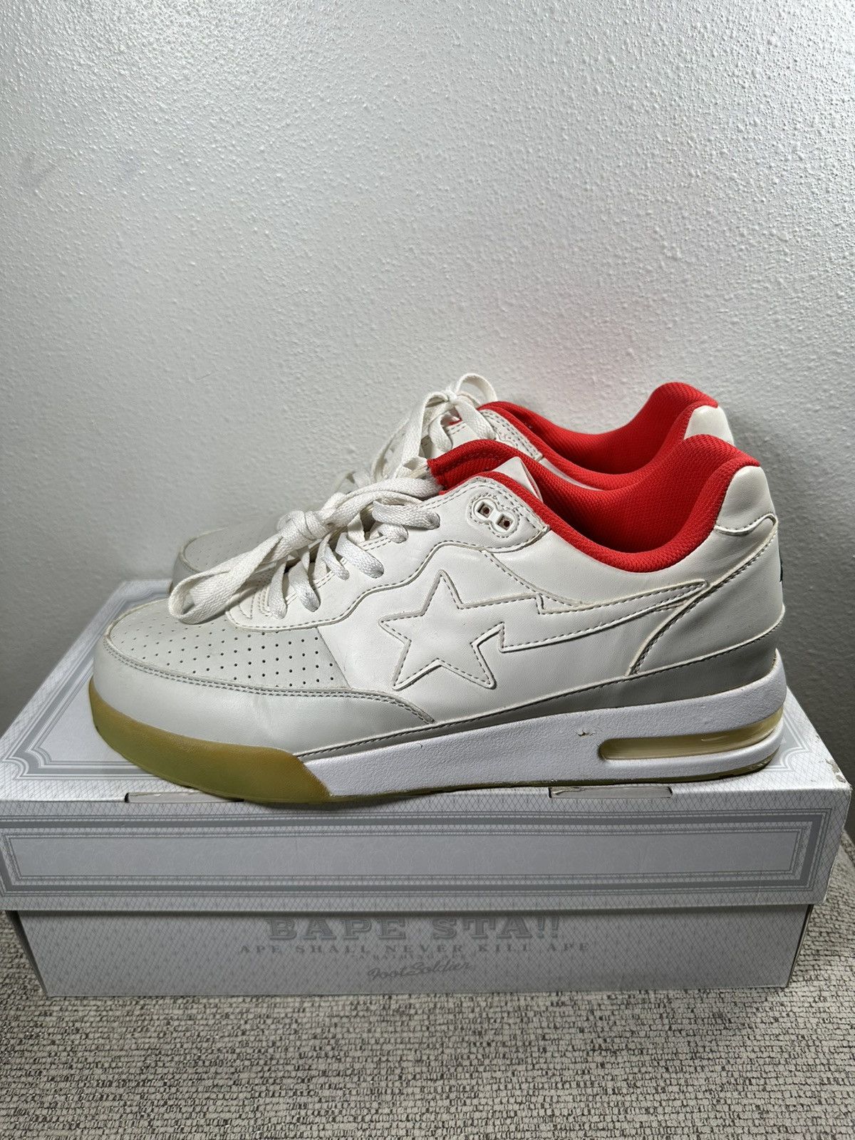Bape Bape Roadsta White (2016) Size US 12 / EU 45 - 2 Thumbnail