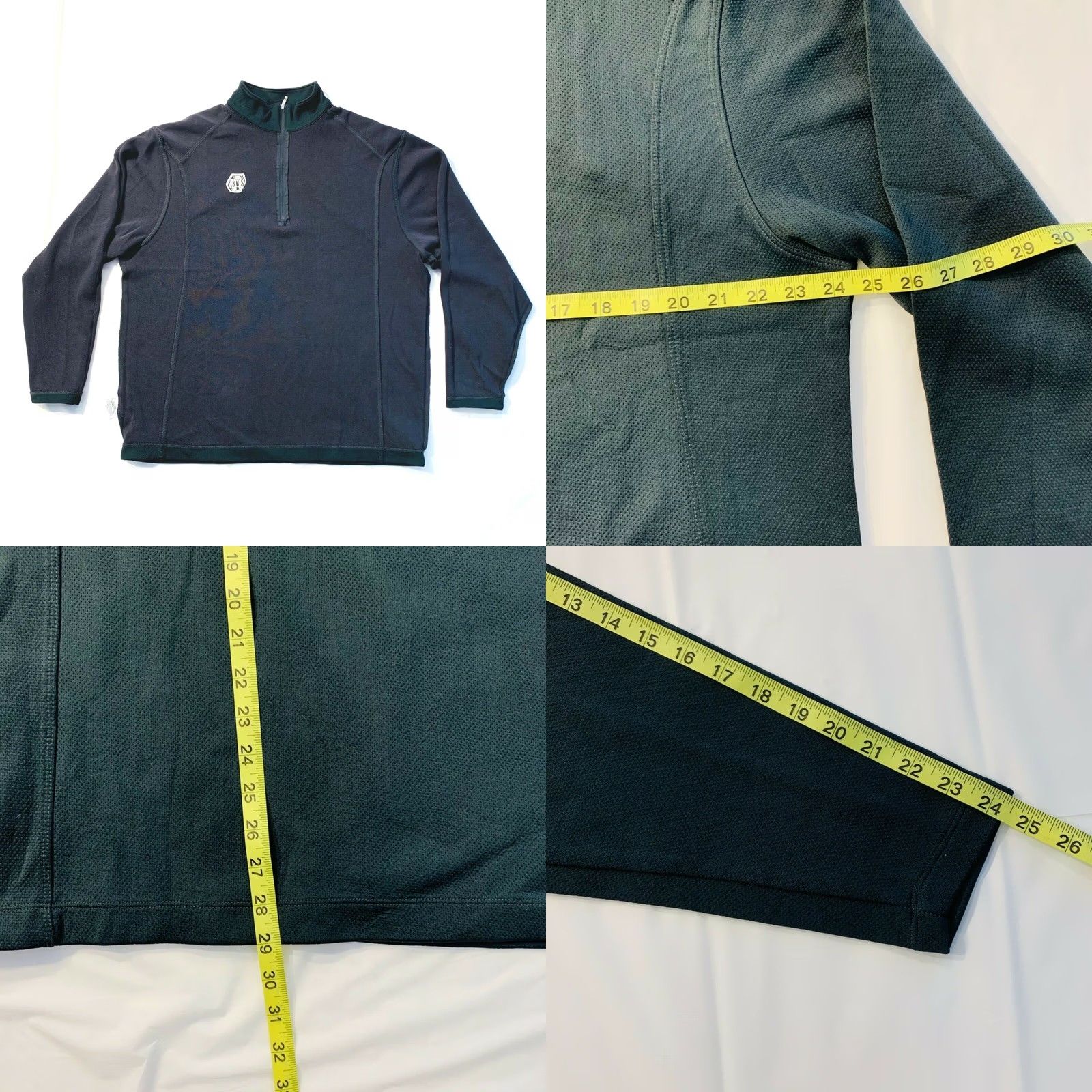 Nike Nike Golf 1/2 Zip Pullover Sweatshirt Dark Green XL Mens Sweatshirt Breathable Cotton Blend Zipper Swoosh Logo NWOT Golf Athleisure All Seasons Size US XL / EU 56 / 4 - 8 Thumbnail