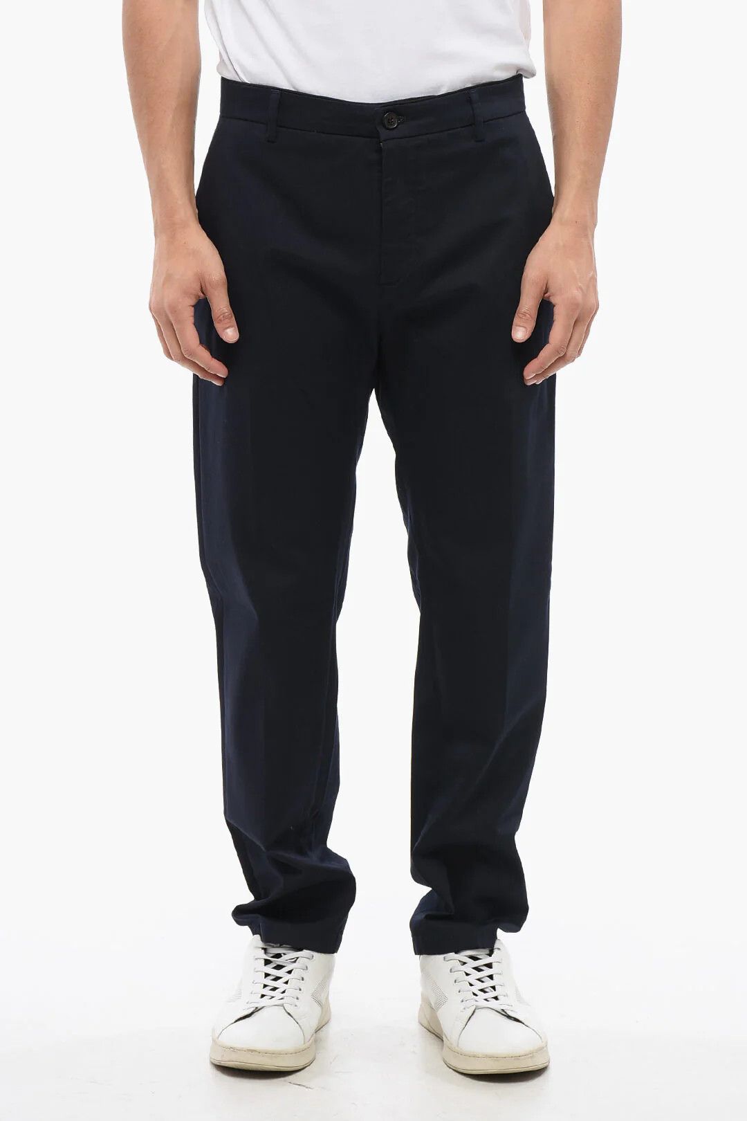 DEPARTMENT5 og1mm0326 Stretch Cotton Chino Pant in Blue Size US 38 / EU 54 - 1 Thumbnail