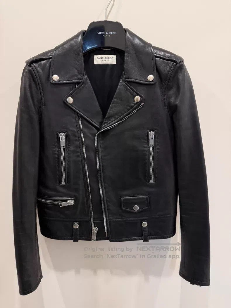 Saint Laurent Paris Saint Laurent Paris Motorcycle Zipper Leather Jacket Size XS / US 0-2 / IT 36-38 - 1 Thumbnail