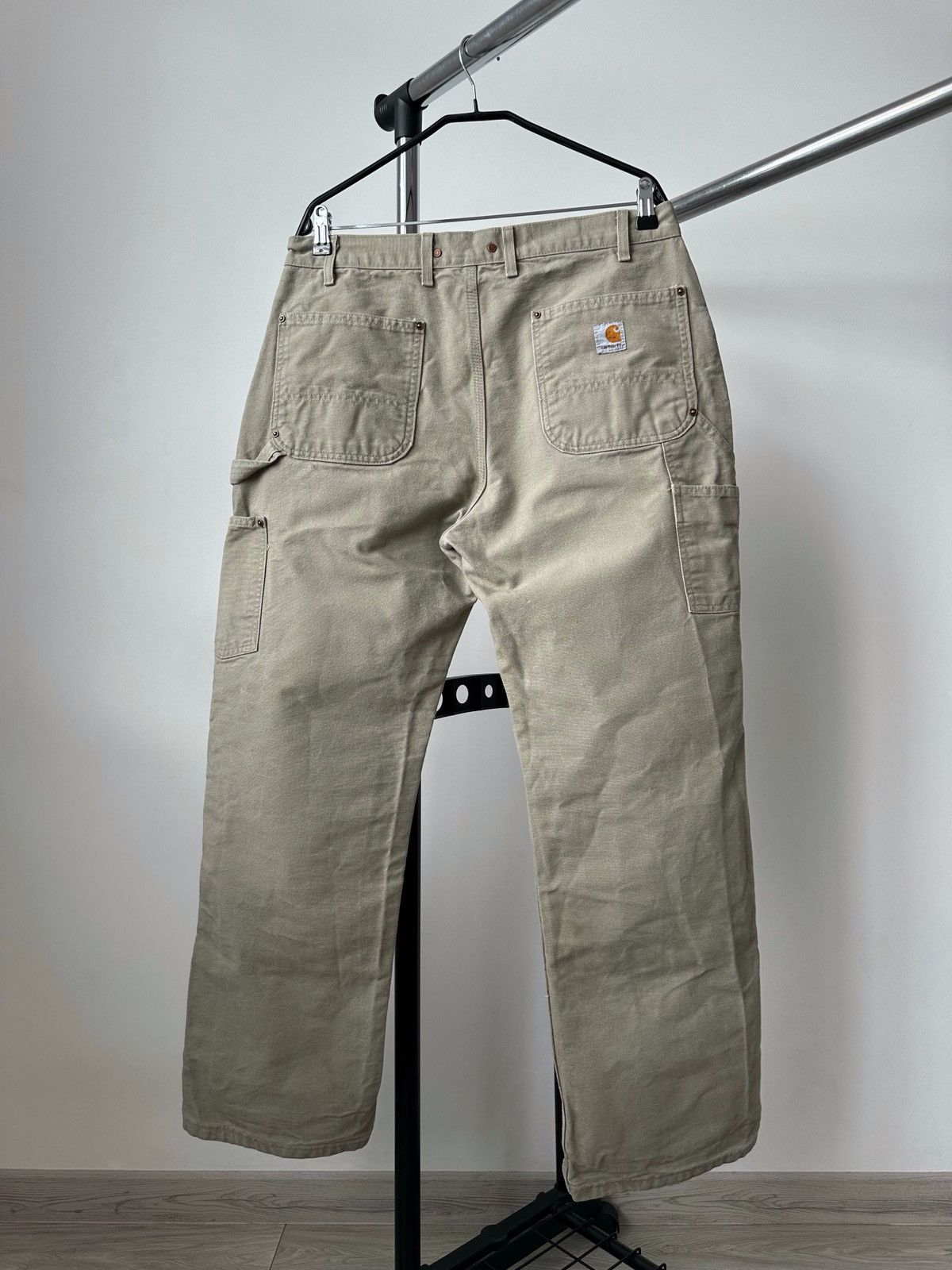 Carhartt Vintage Carhartt Double Knee Pants Beige Denim Jeans Baggy Size US 34 / EU 50 - 10 Thumbnail