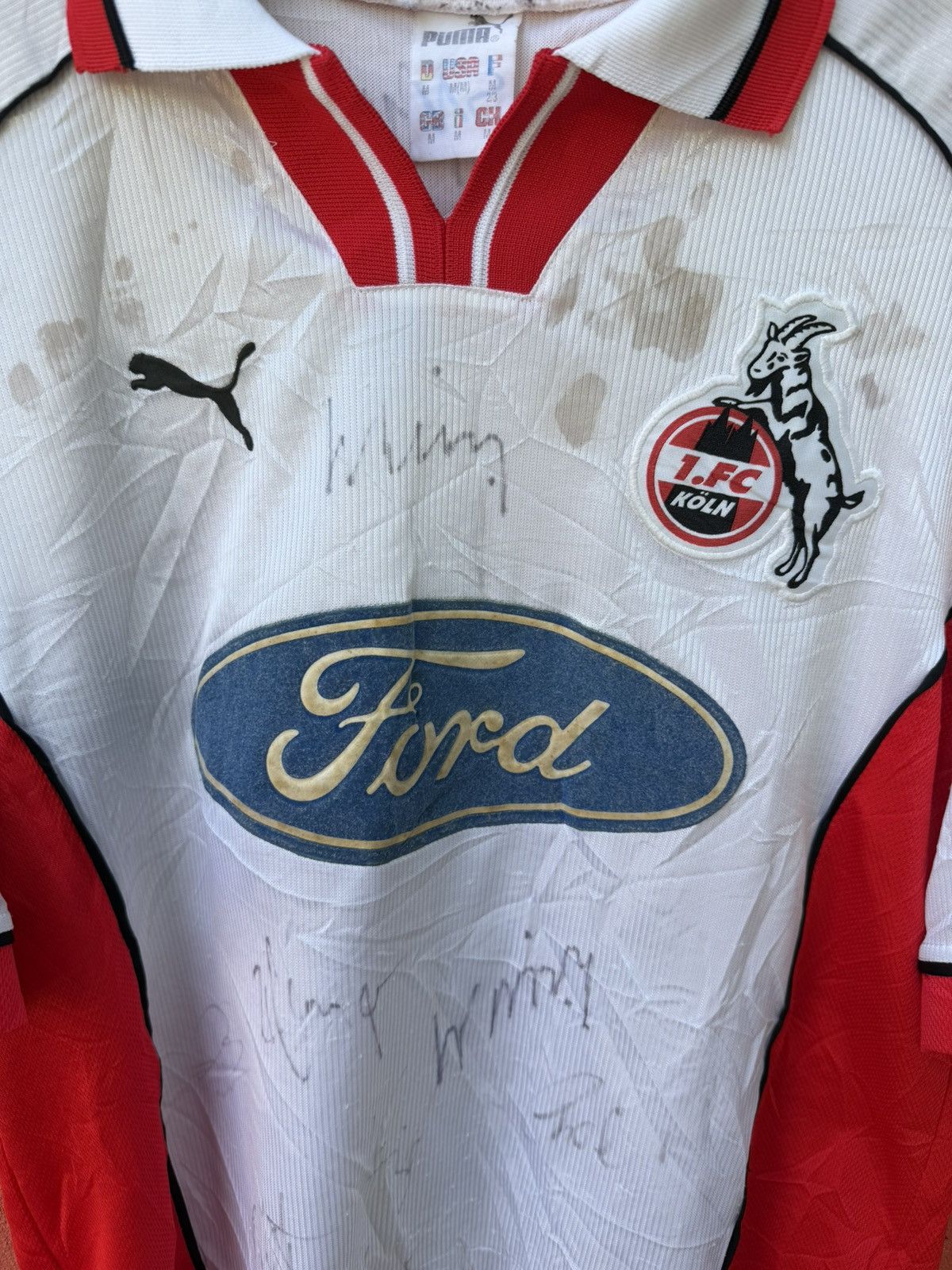 Puma 1.FC Koln Matchworn x Wollitz x Number 10 Size US M / EU 48-50 / 2 - 4 Thumbnail