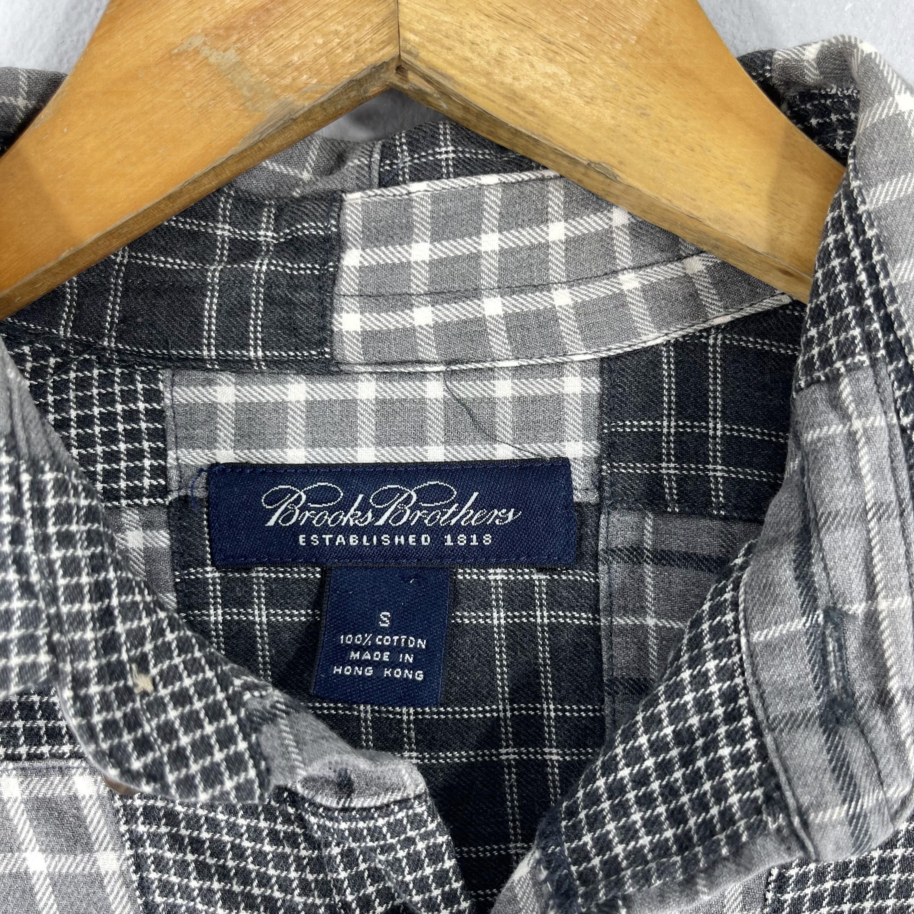 Flannel Vintage Patchwork Boro Flannel Gray Reconstruct Shirt Small Size US S / EU 44-46 / 1 - 5 Thumbnail