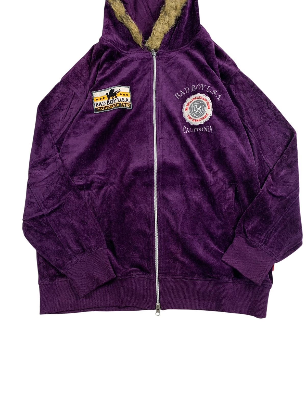 If Six Was Nine Badboy velvet fur ziphoodie lgb style Size US L / EU 52-54 / 3 - 2 Thumbnail