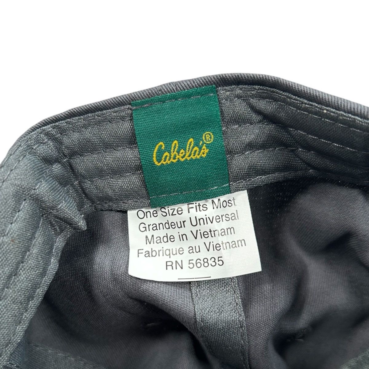 Cabelas Cabelas Club Gray & Yellow Outdoors Adjustable Strapback Hat Size ONE SIZE - 5 Thumbnail