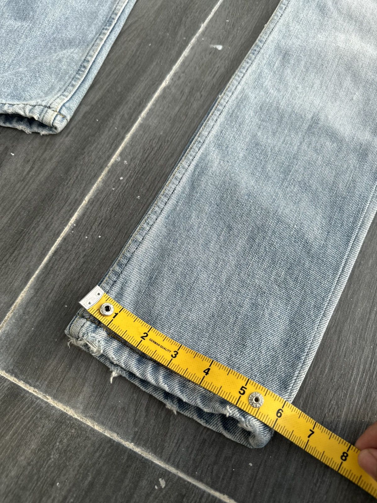 Helmut Lang Vintage 1998 HELMUT LANG "Broken Denim" Size US 28 / EU 44 - 24 Thumbnail