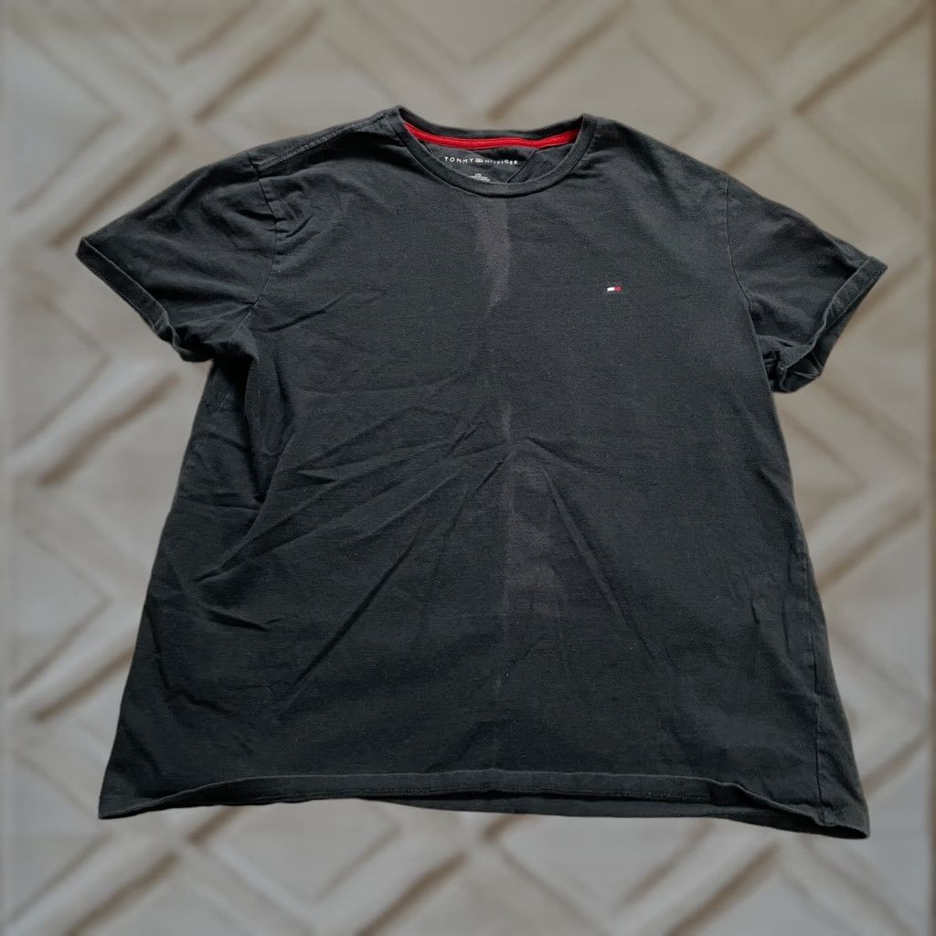 Ralph Lauren VINTAGE Ralph Lauren T-Shirt Men Large Black Crew Neck Short Sleeve Cotton Logo Classic Size US L / EU 52-54 / 3 - 1 Thumbnail