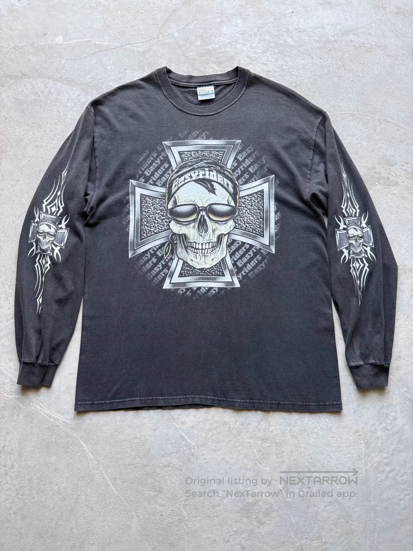 Vintage Vintage 00s Easyriders Choppers Long Sleeve Tee. Size US L / EU 52-54 / 3 - 1 Thumbnail