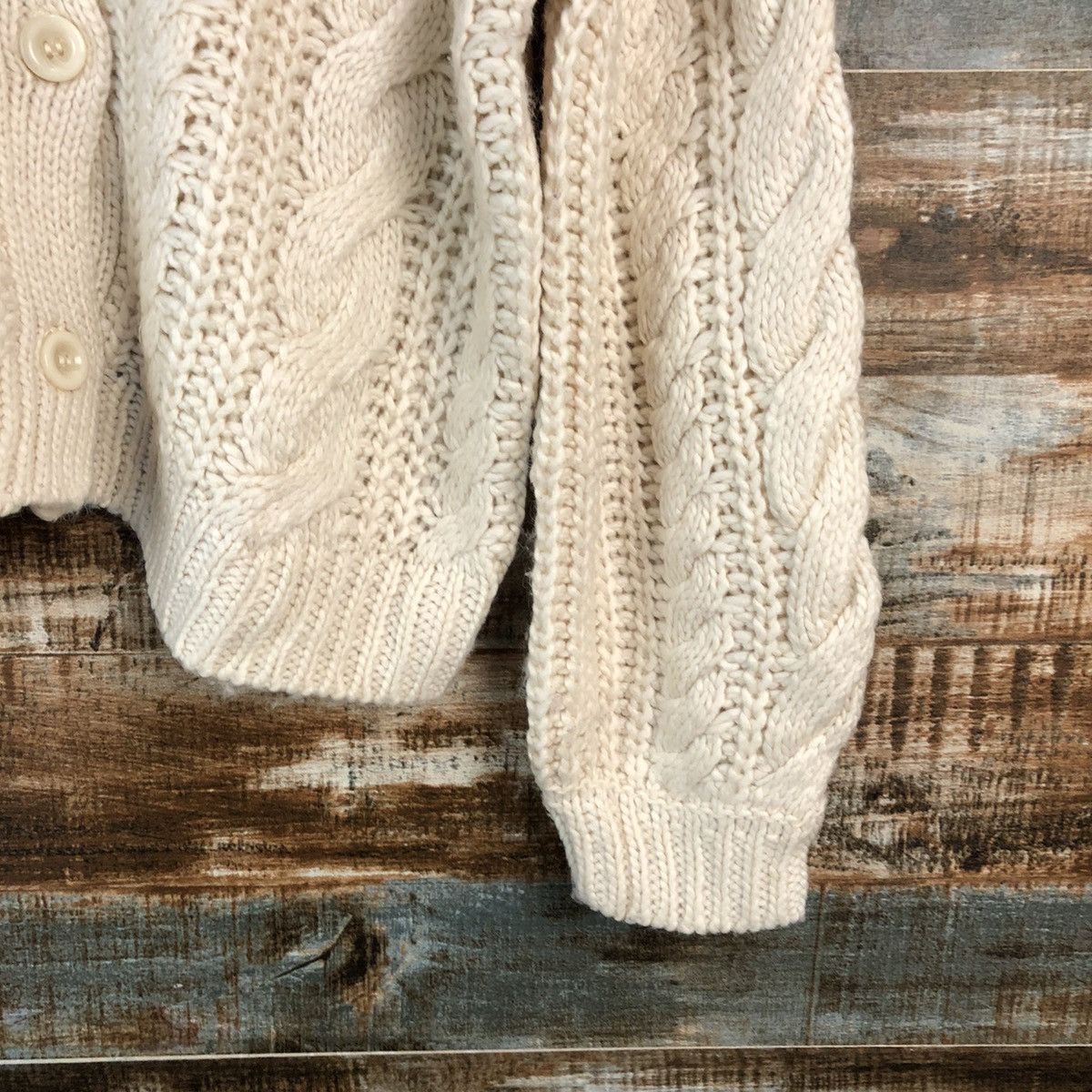 Global Work × Homespun Knitwear Global Work Brown Cardigan Knitwear #A2183 Size M / US 6-8 / IT 42-44 - 7 Thumbnail