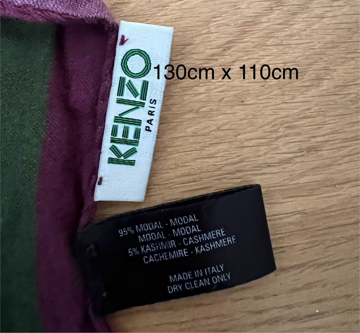 Designer × Japanese Brand × Kenzo Kenzo Paris Cashmere scarf Size ONE SIZE - 4 Thumbnail