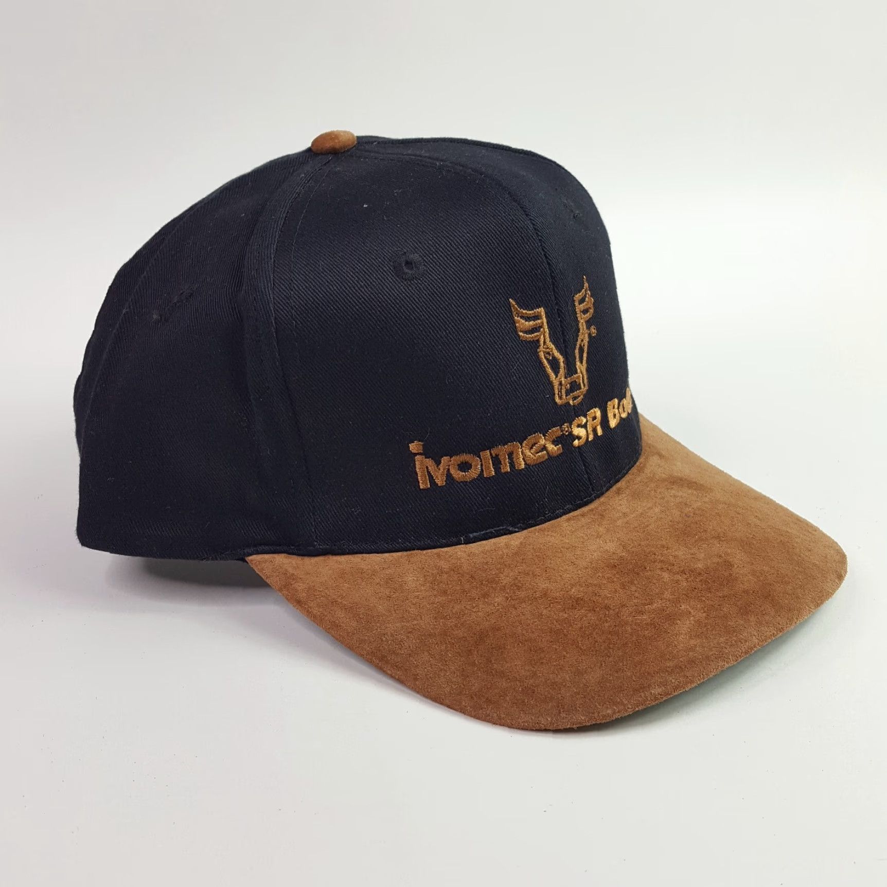 Vintage VINTAGE In De Bull Farm Medicine Suede Brim Trucker Hat Cap Farming Cow Shirt Adjustable Black Twill Hat Mens 80s 90s Retro Embroidered Proceedings Size ONE SIZE - 5 Thumbnail