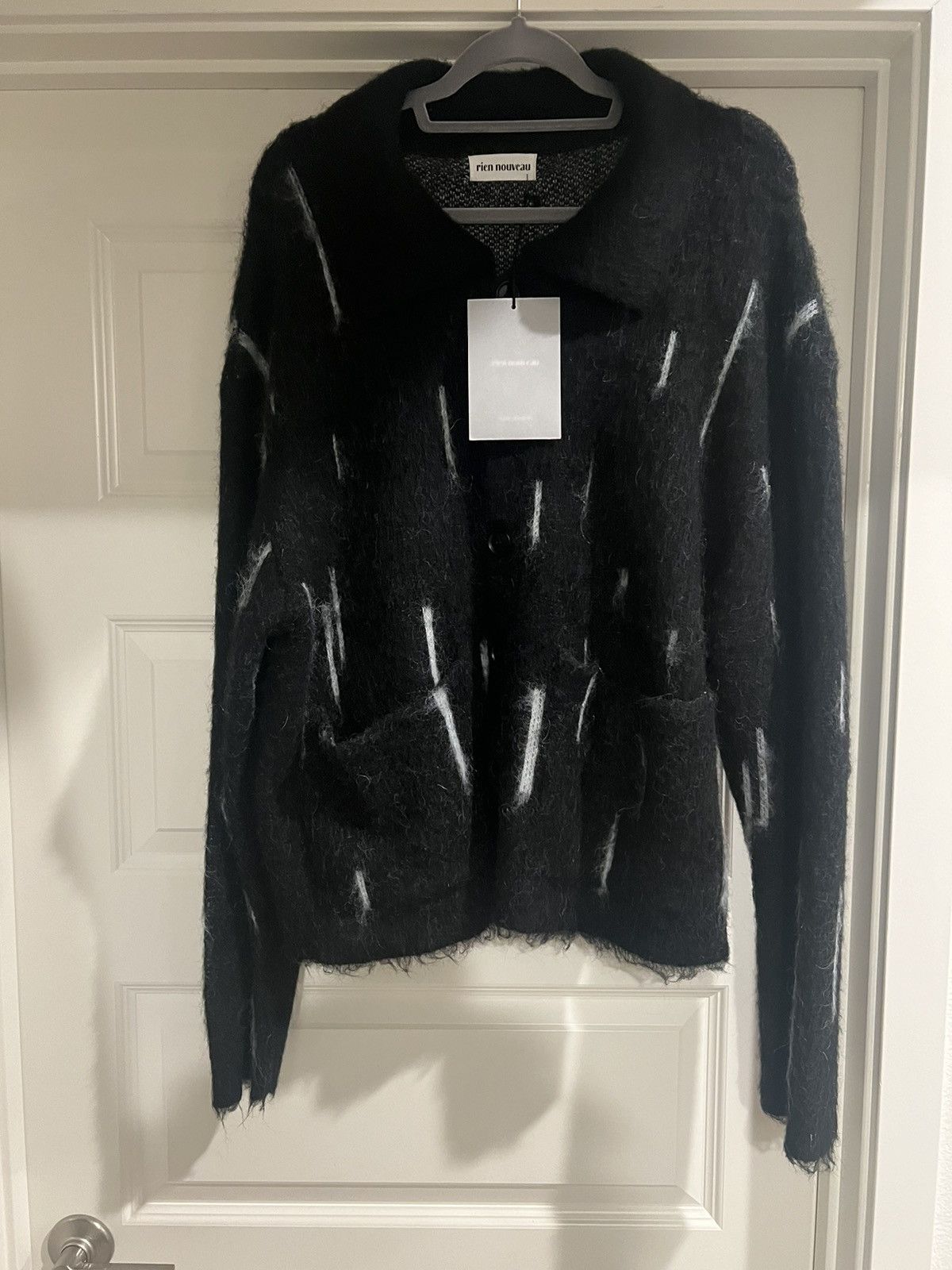 Designer × Vintage Rien Nouveau Mohair Cardigan Size US L / EU 52-54 / 3 - 1 Thumbnail