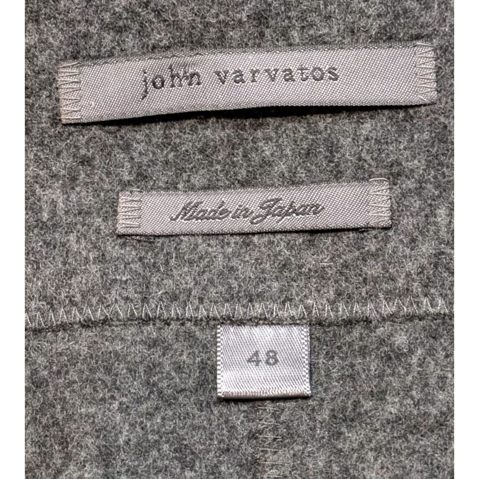 John Varvatos John Varvatos Blazer Jacket Coat Wool Cashmere Patchwork Japan Size 48 Gray Mens Designer Size 48R - 7 Thumbnail