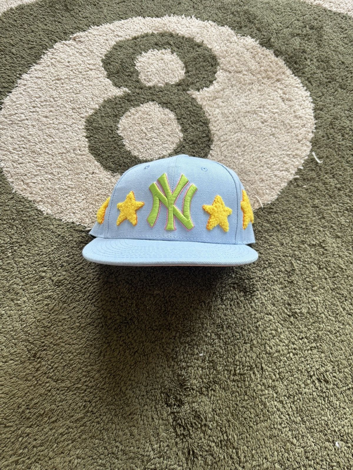 New York Yankees Yankees Fitted Hat w Embroidered Stars Size ONE SIZE - 1 Thumbnail