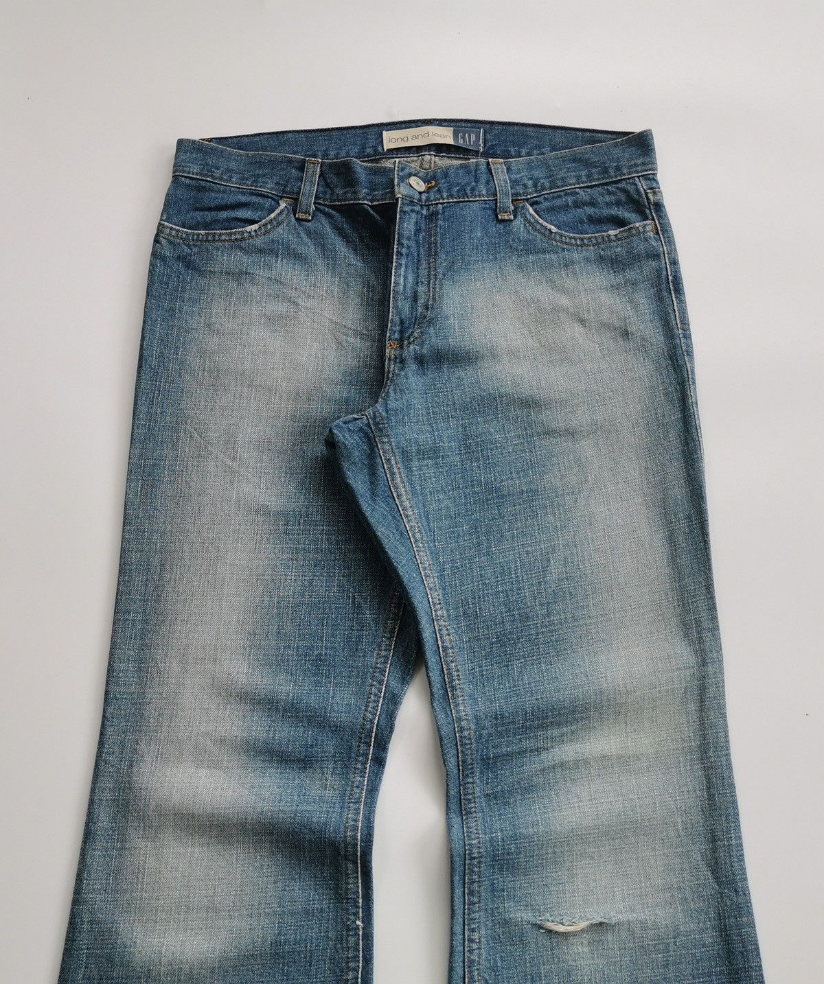 Vintage Vintage Gap USA Flared Bootcut Long Lean Jeans Size US 33 - 5 Thumbnail