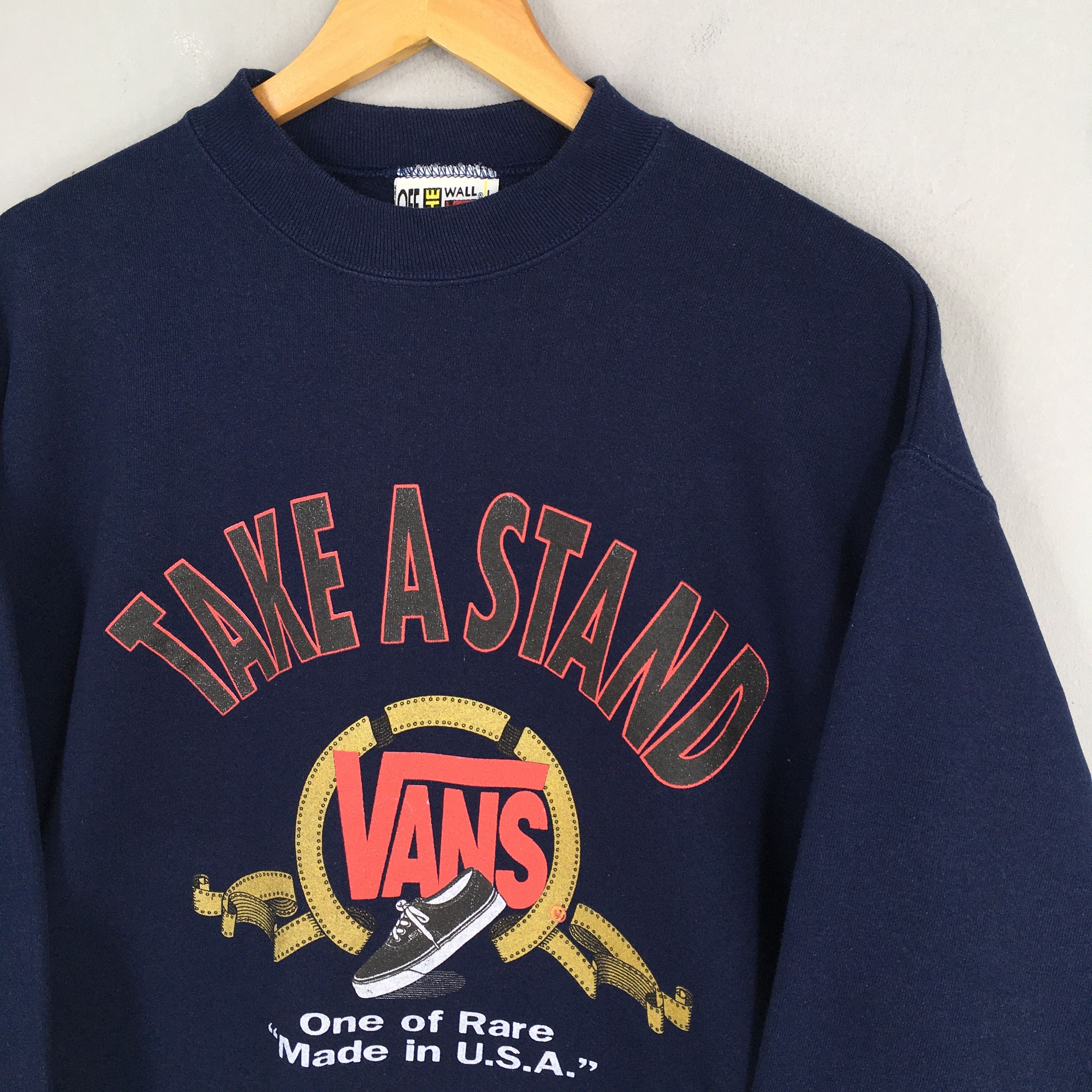 Vans Vintage Vans Of The Wall Usa Sweatshirt Large Size US L / EU 52-54 / 3 - 3 Thumbnail