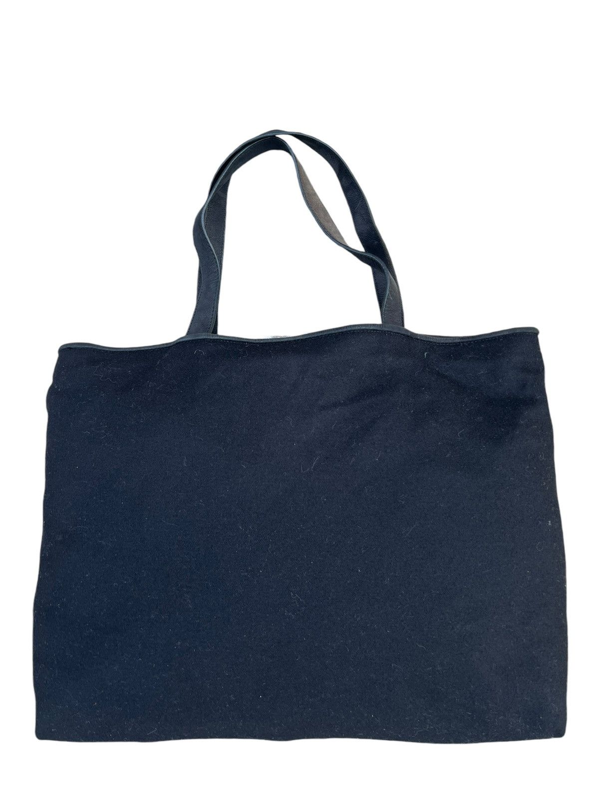 agnes b. Vintage Agnes B. Made in France Leather Wool Tote Bag Size ONE SIZE - 10 Thumbnail