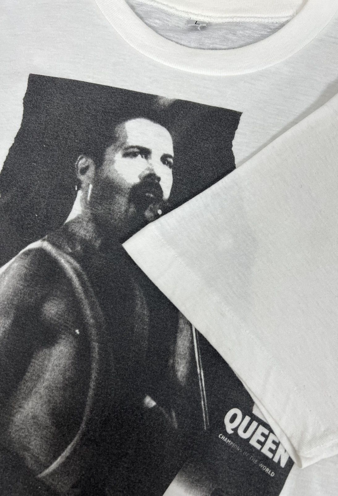 Band Tees Vintage Freddie Mercury Photo Tee Single Stitch Size US L / EU 52-54 / 3 - 3 Thumbnail