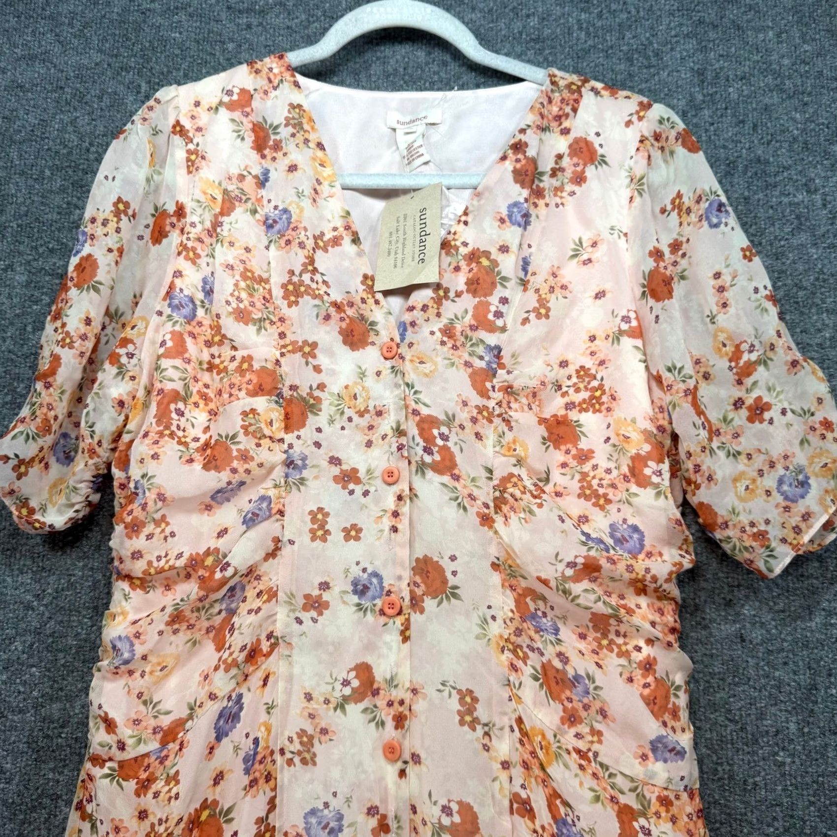 sundance silk floral dress ZIMMERMANN Sundance Billow Dress | Blue Paisley