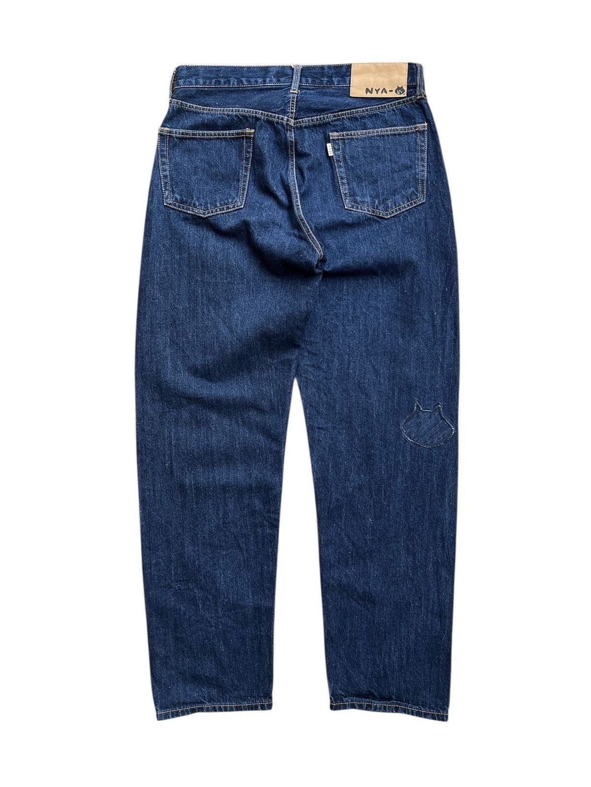 Ne-Net Ne-Net Embroidery Cat Indigo Jeans Size US 32 / EU 48 - 3 Thumbnail