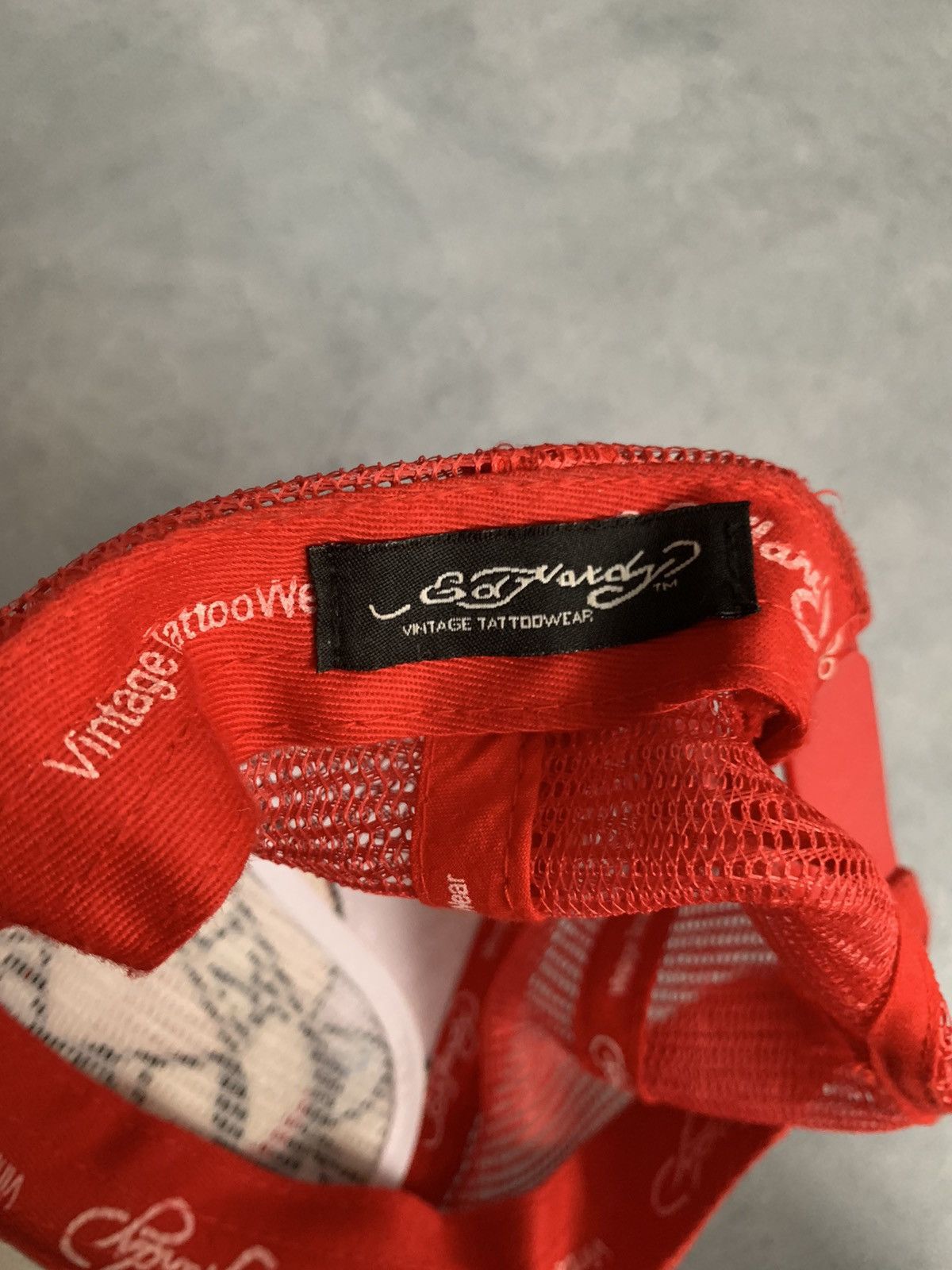 Christian Audigier × Ed Hardy × Vintage Vintage Ed Hardy Love Kills Slowly Trucker Hat Cap Mesh Y2K Size ONE SIZE - 12 Thumbnail