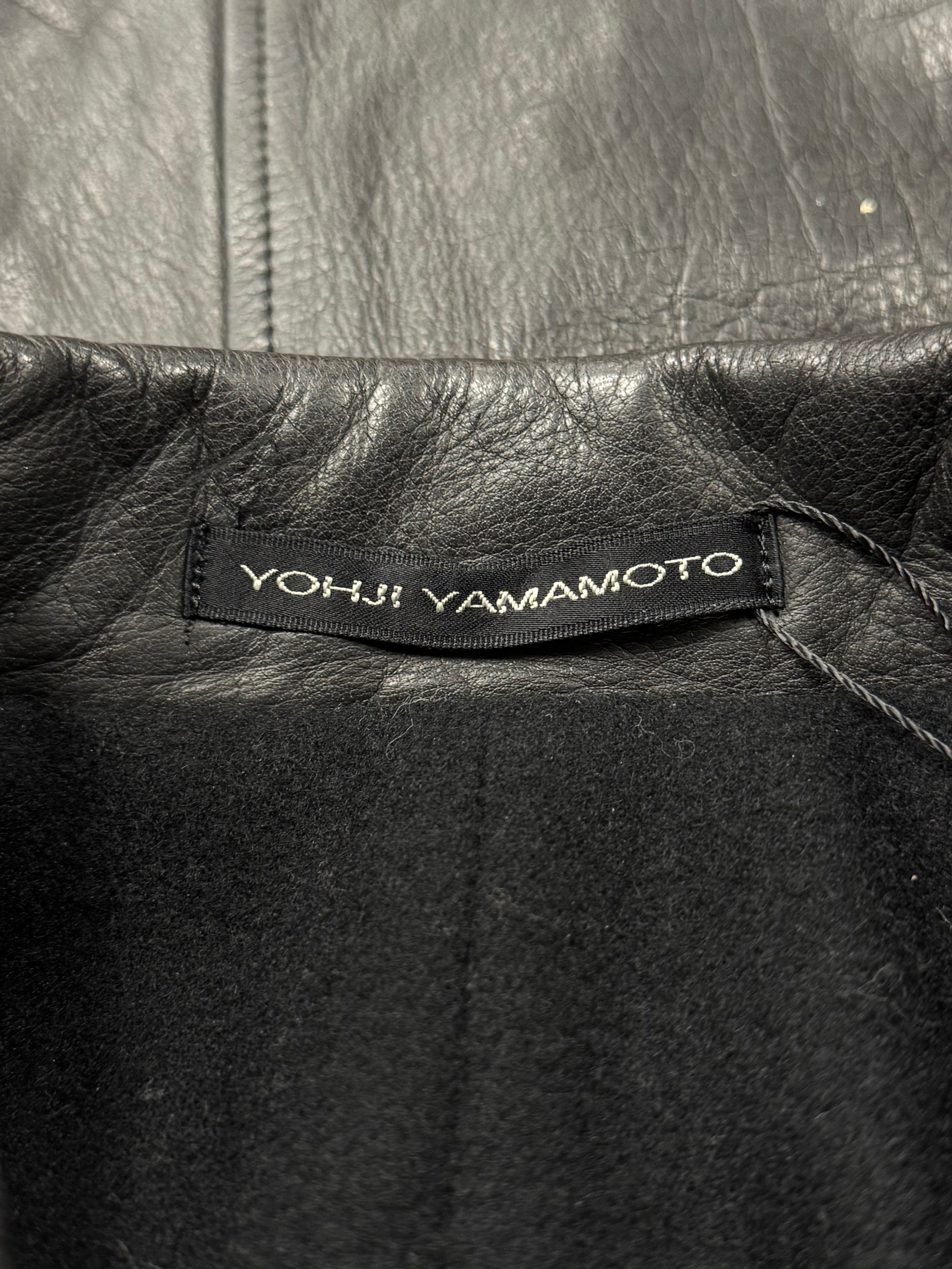 Yohji Yamamoto Vintage Yohji Yamamoto Y’s ‘Horse Hide’ Belt Leather Jacket Size US M / EU 48-50 / 2 - 2 Thumbnail