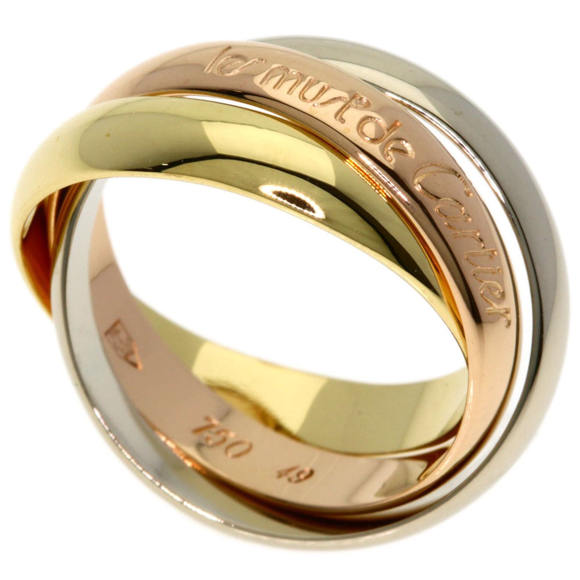 Cartier Cartier Trinity #49 Ring - 18K Yellow Gold/18K Pink White Gold Women's CARTIER Size ONE SIZE - 1 Thumbnail
