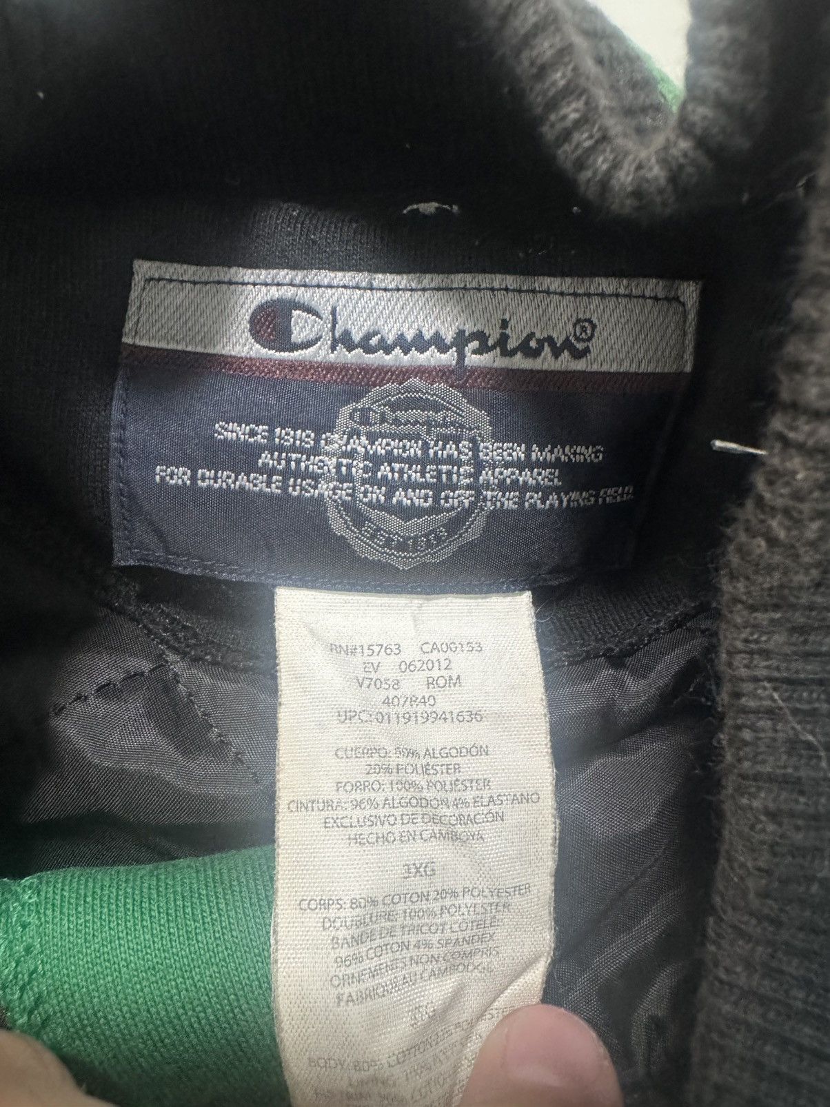 Champion Champion varsity jacket in green and black Size US XXL / EU 58 / 5 - 3 Thumbnail