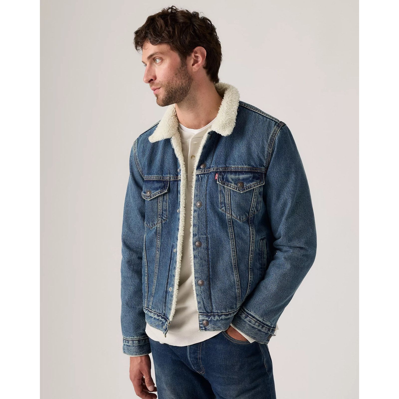Levi's Levi’s TYPE III SHERPA TRUCKER DENIM JACKET SZ S Size US S / EU 44-46 / 1 - 1 Thumbnail