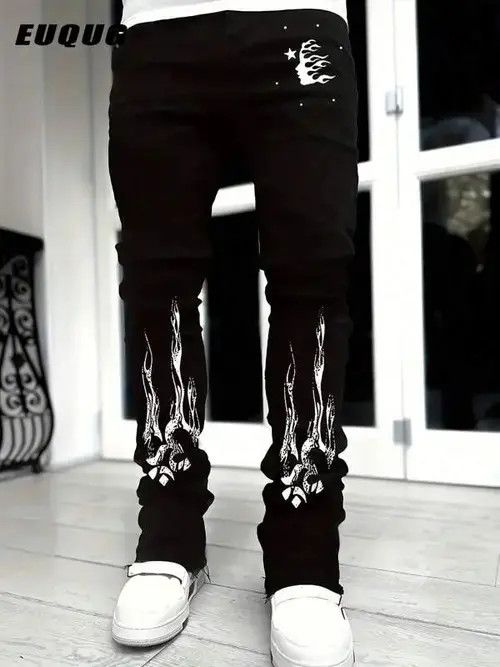 Jean Minako x Riyo Washed Stacked Distressed Ripped Skinny Jeans Size US 32 / EU 48 - 6 Thumbnail