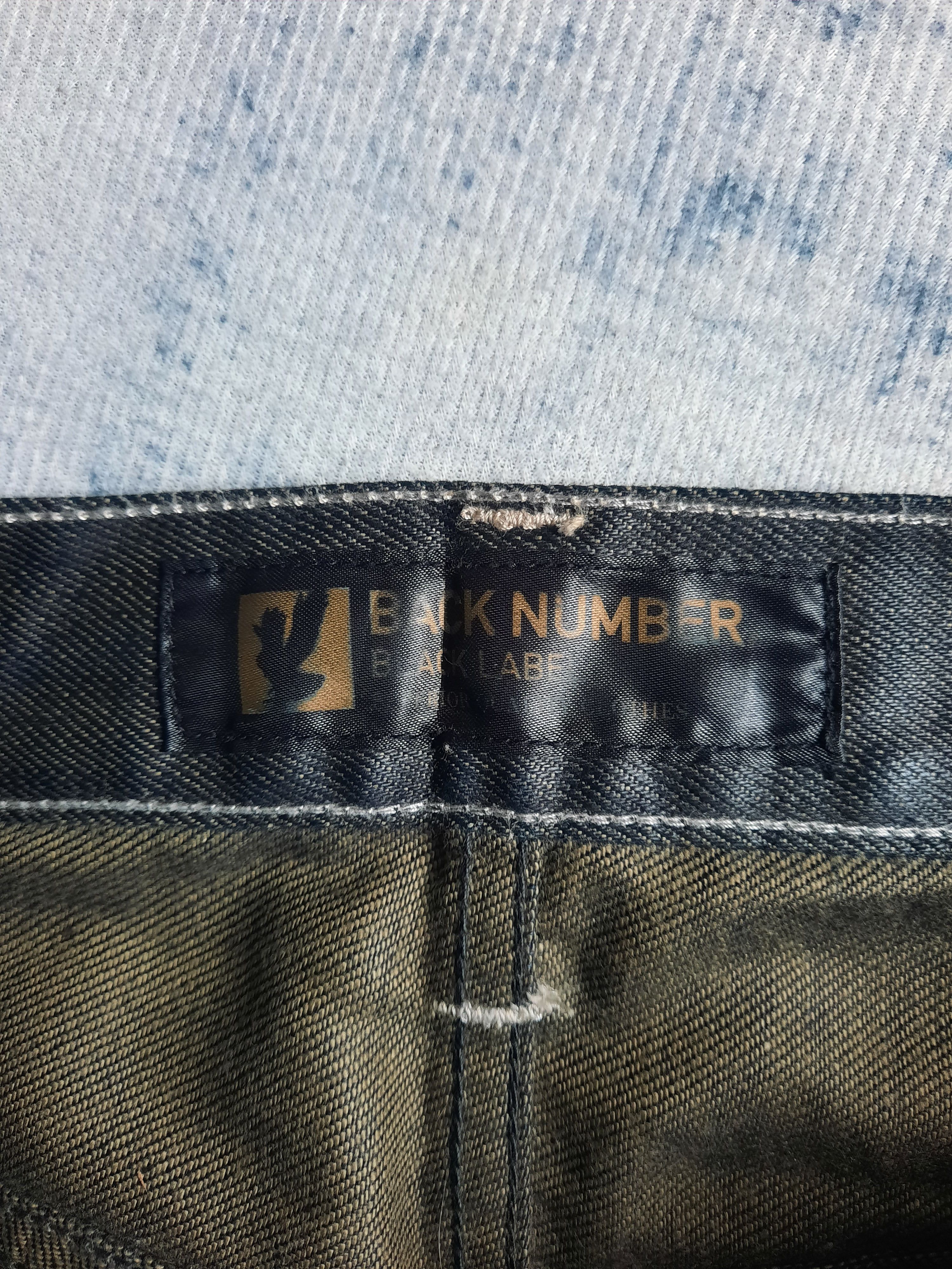 Tornado Mart 🔱 Back number black label stonewash coated denim jeans Size US 32 / EU 48 - 6 Thumbnail