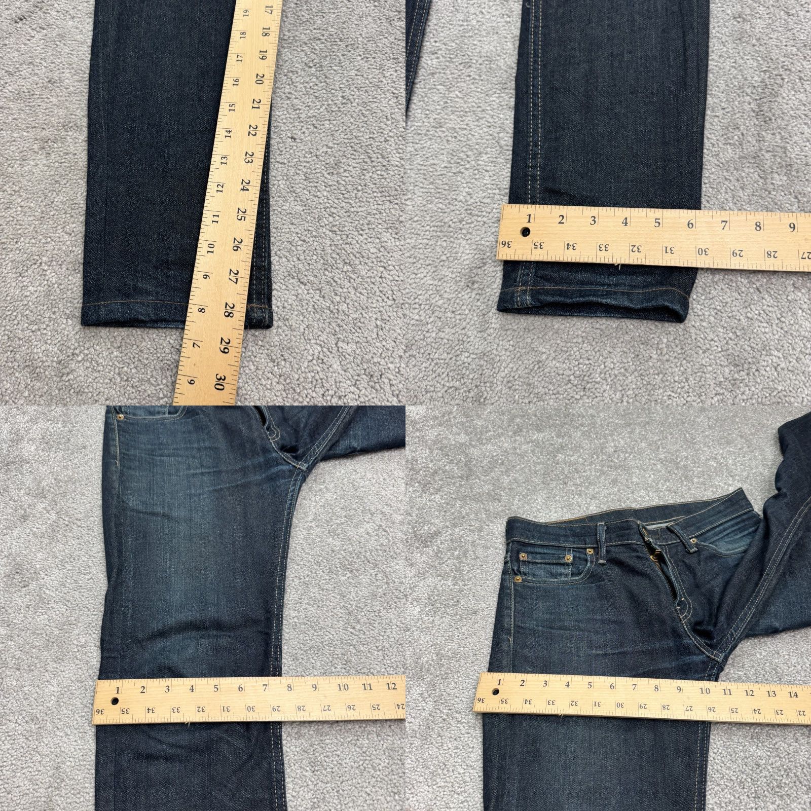 Levi's Levi's 511 Slim Fit Denim Jeans Mens 30x30 Blue Straight Leg Dark Wash Casual Size US 30 / EU 46 - 9 Thumbnail