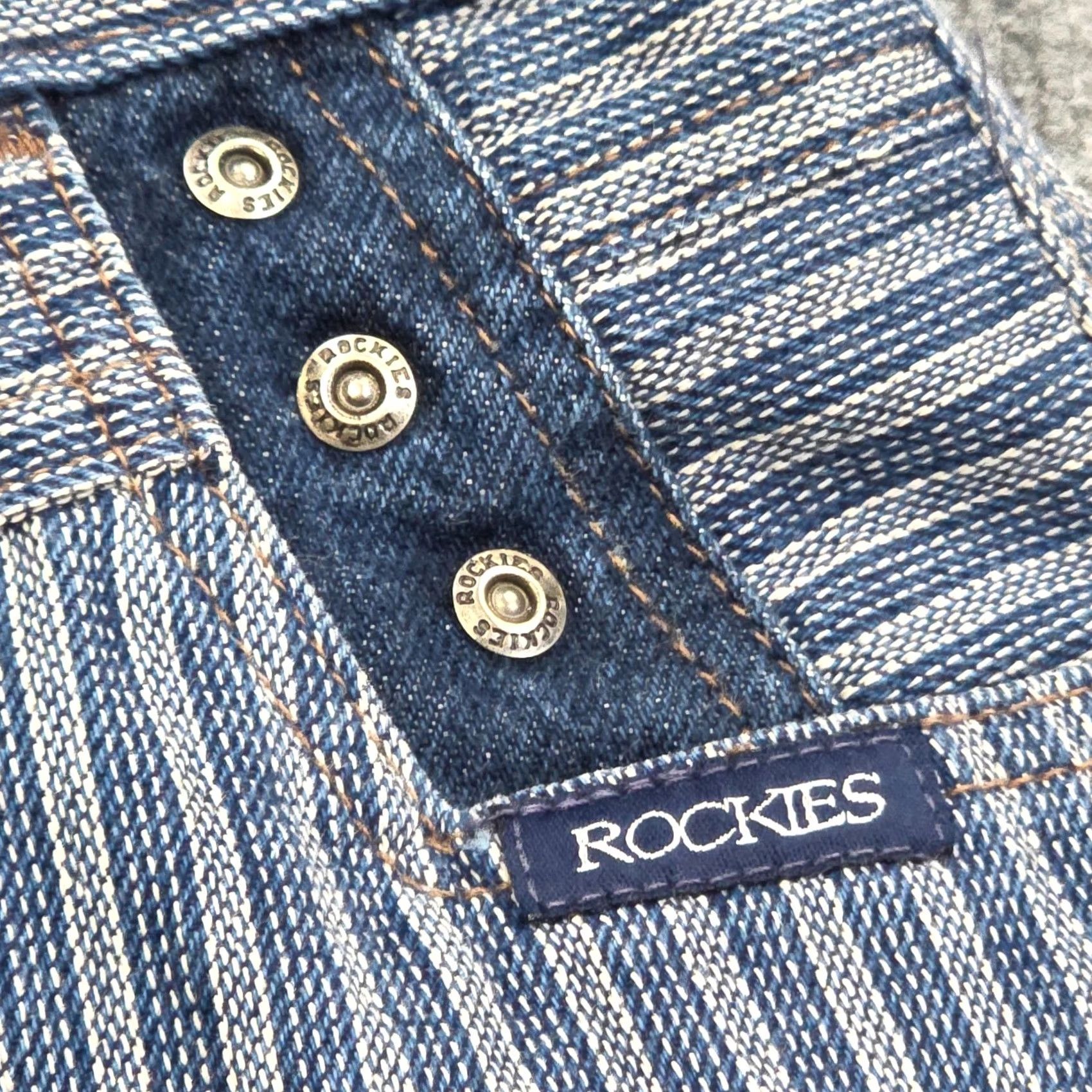 Vintage VINTAGE Rocky Mountain Rockies Pants High Rise Blue Pin Stripe Women's 3 / 26 Size 26" / US 2 / IT 38 - 7 Thumbnail