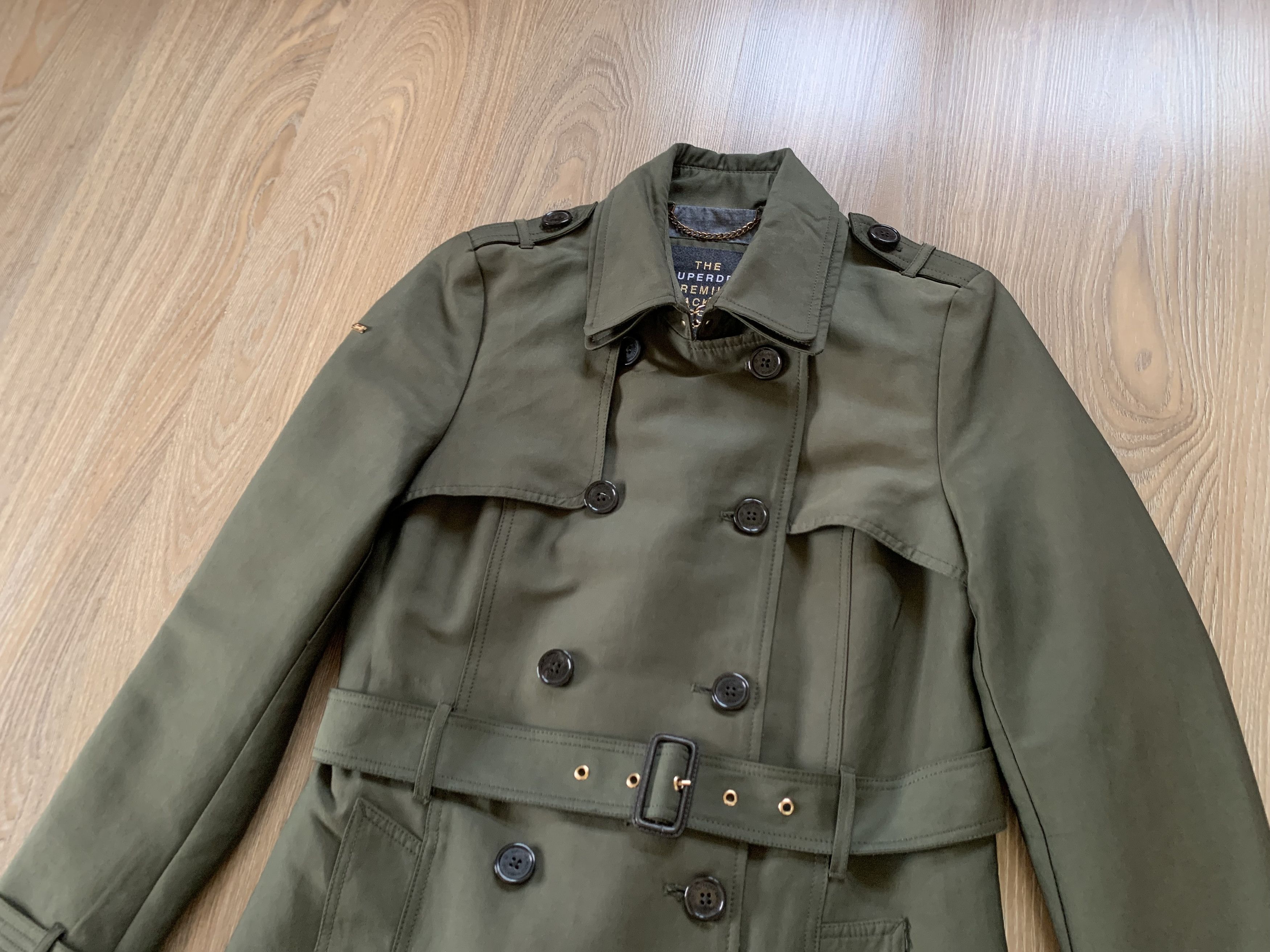 Superdry The Superdry Premium Womens Trench Coat Belted Jacket Size M / US 6-8 / IT 42-44 - 4 Thumbnail