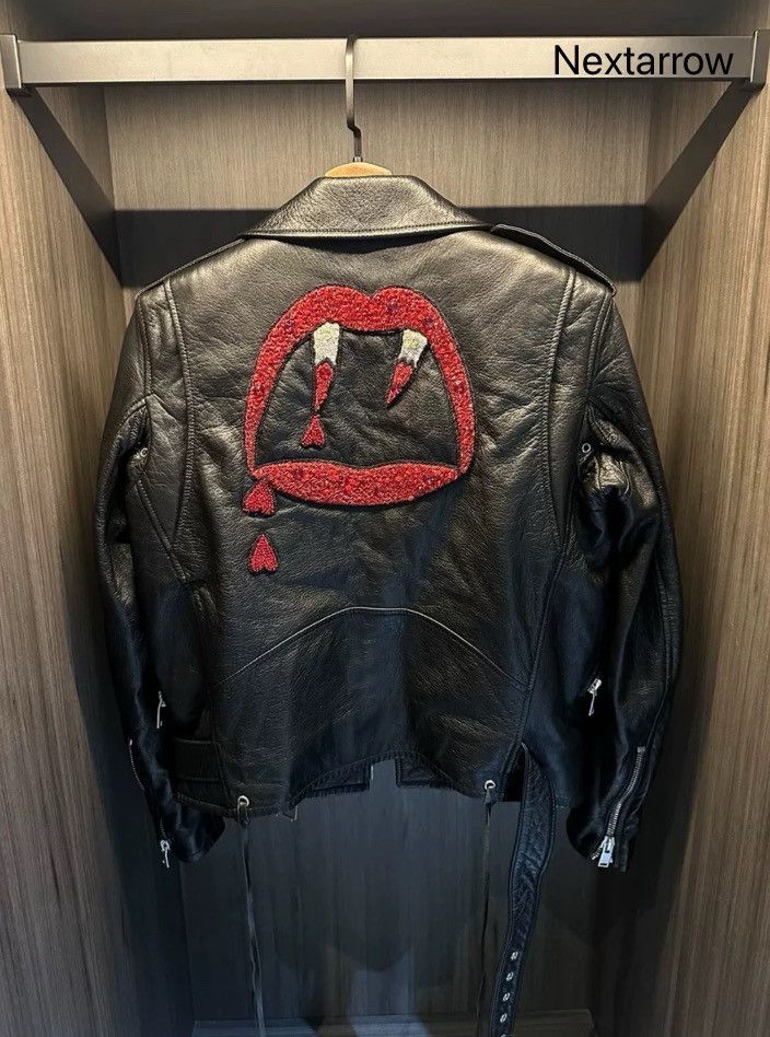 Saint Laurent Paris × Yves Saint Laurent Saint Laurent SLP Blood Tooth Skin jacket 2412-Nextarrow Size M / US 6-8 / IT 42-44 - 1 Thumbnail