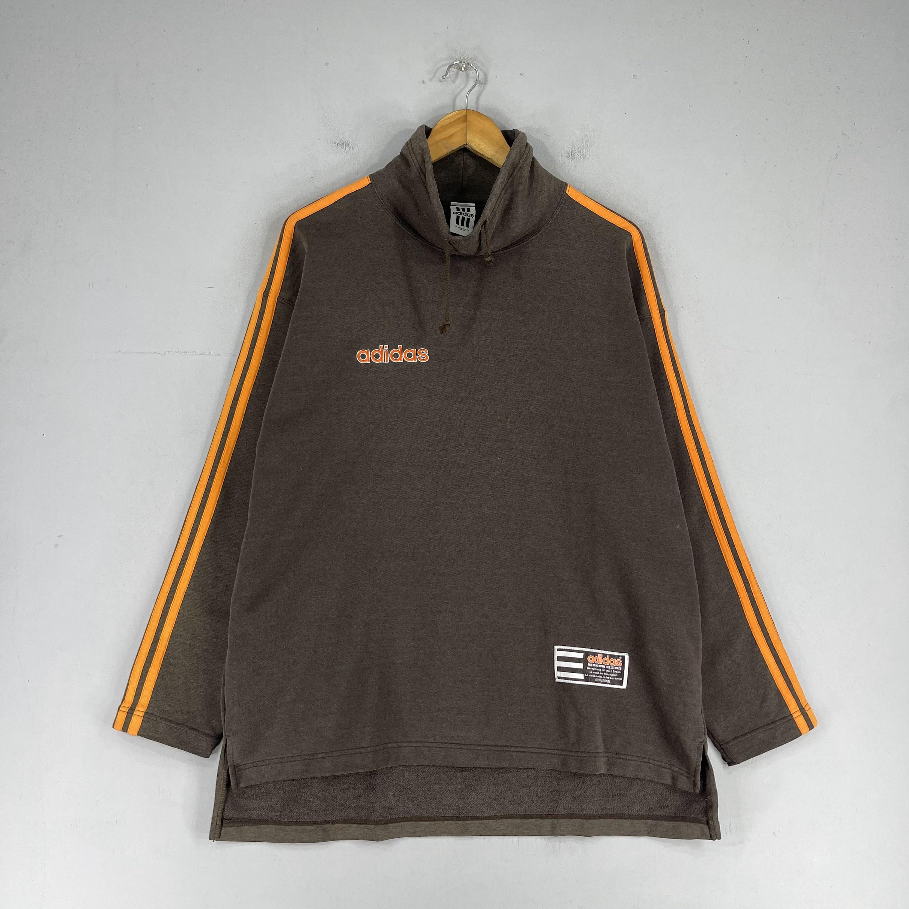 Adidas × Vintage Vintage ADIDAS Three Stripes Sun Faded Pullover Sweater Size US L / EU 52-54 / 3 - 4 Thumbnail