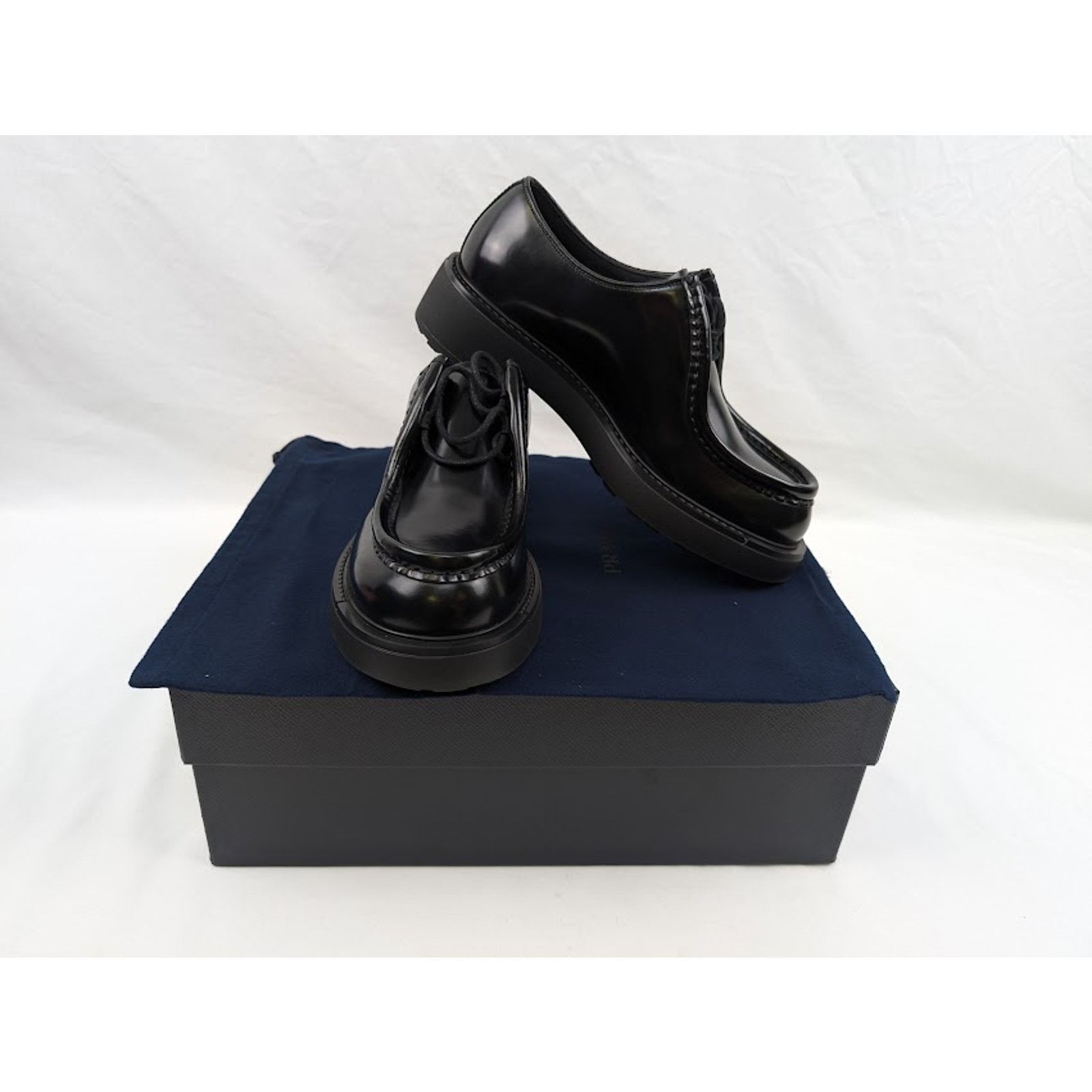 Prada o1rshd1 Calzature Uomo Shoes in Nero Size US 11 / EU 44 - 9 Thumbnail