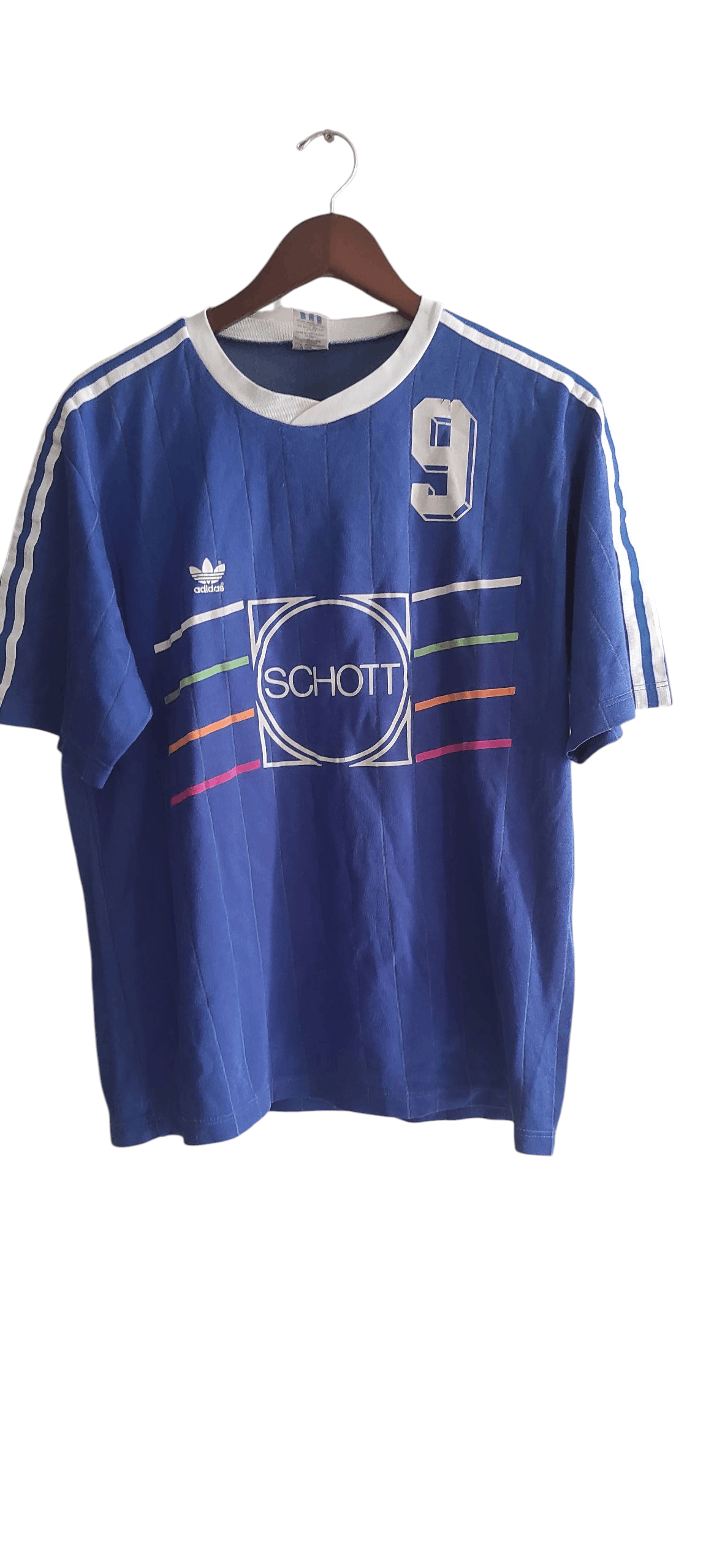 Adidas Adidas 80s Football Jersey TSV Schott Mainzt 9 T Shirt Rare Size US XL / EU 56 / 4 - 1 Thumbnail