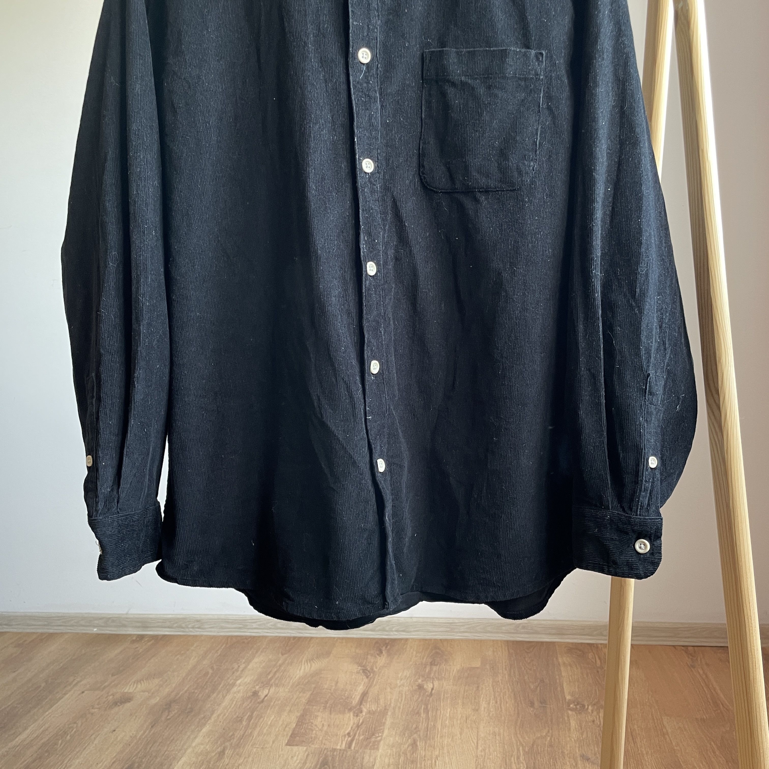 Folk Folk Black Heavy Corduroy Shirt Size 5 Size US L / EU 52-54 / 3 - 4 Thumbnail