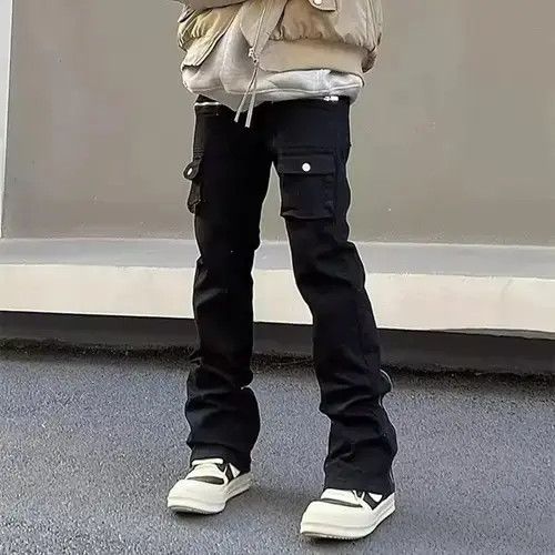 Jean Vintage pleated multi-pocket nylon cargo trousers Size US 32 / EU 48 - 5 Thumbnail
