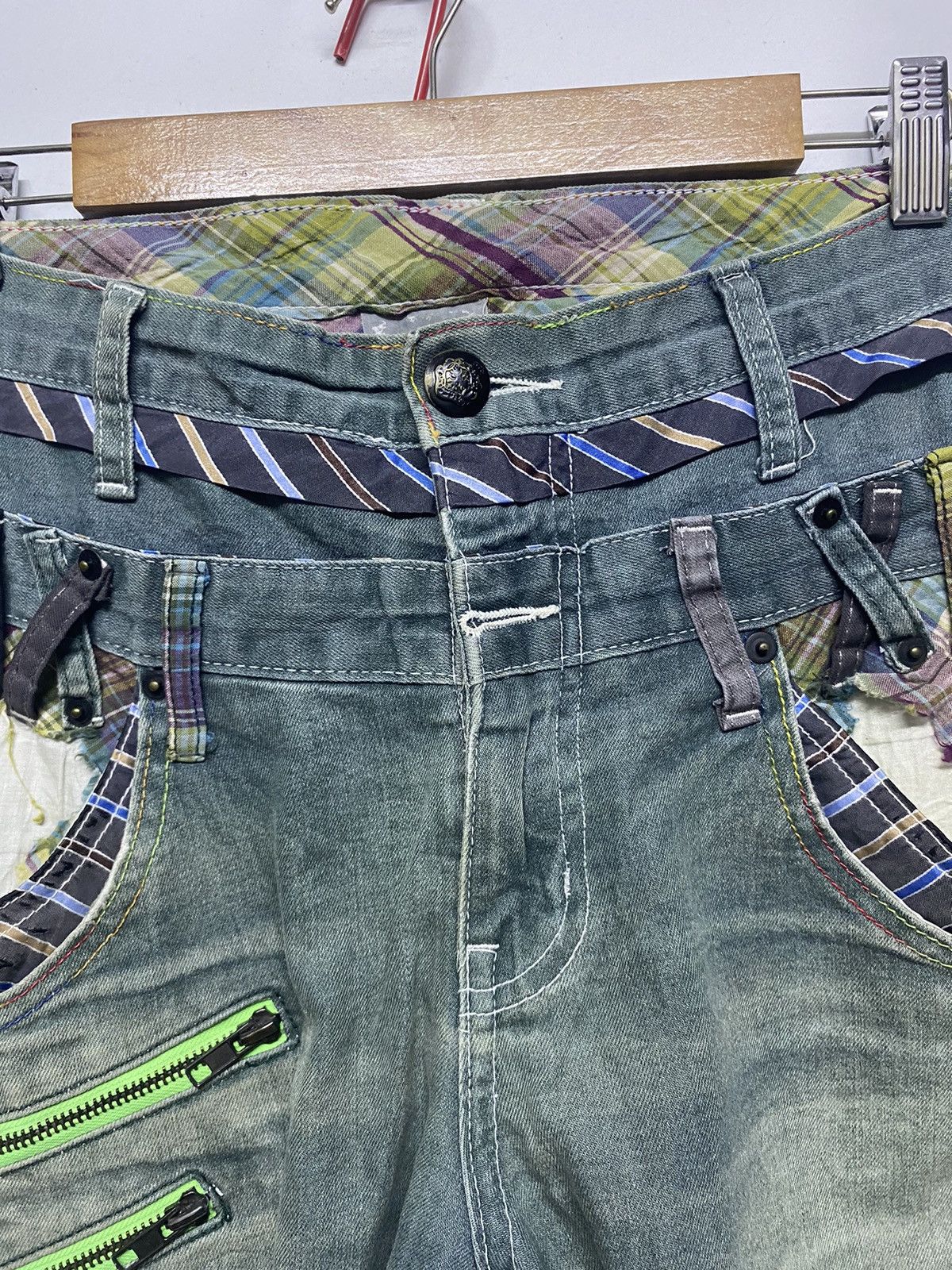 Hysteric Glamour × Japanese Brand BreathMin Double Waist Japanese Punk Pant Size US 32 / EU 48 - 9 Thumbnail