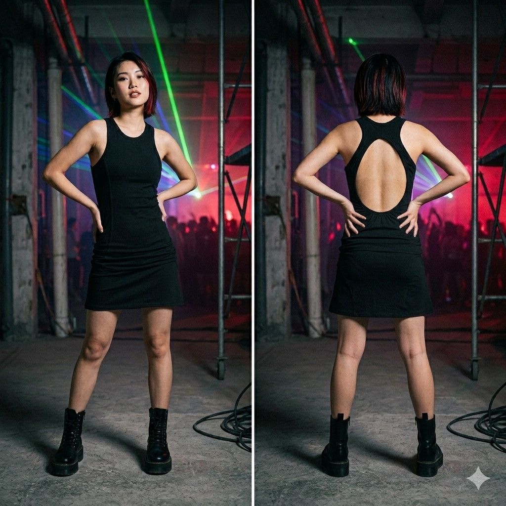 T by Alexander Wang T by Alexander Wang Black Racerback Cutout Mini Dress Size S / US 4 / IT 40 - 1 Thumbnail